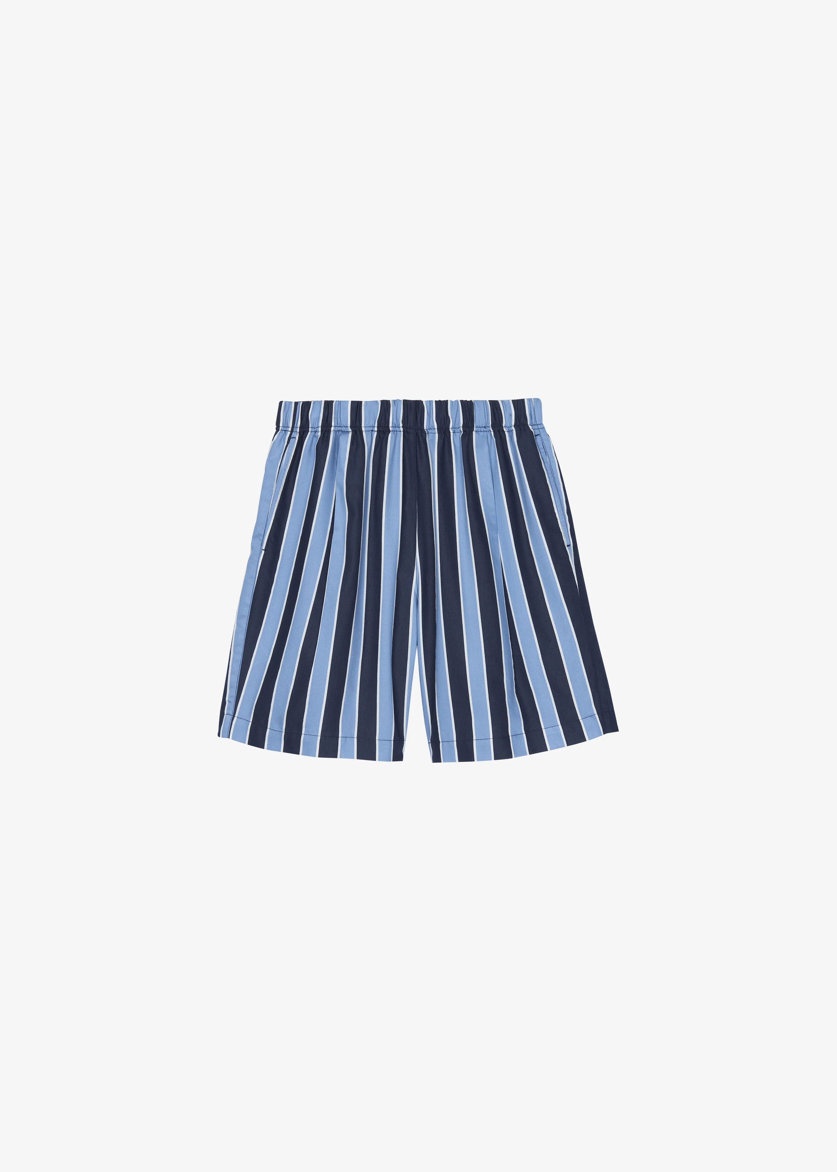 Matthias Striped Bermuda Shorts - Navy Stripe - Image 9