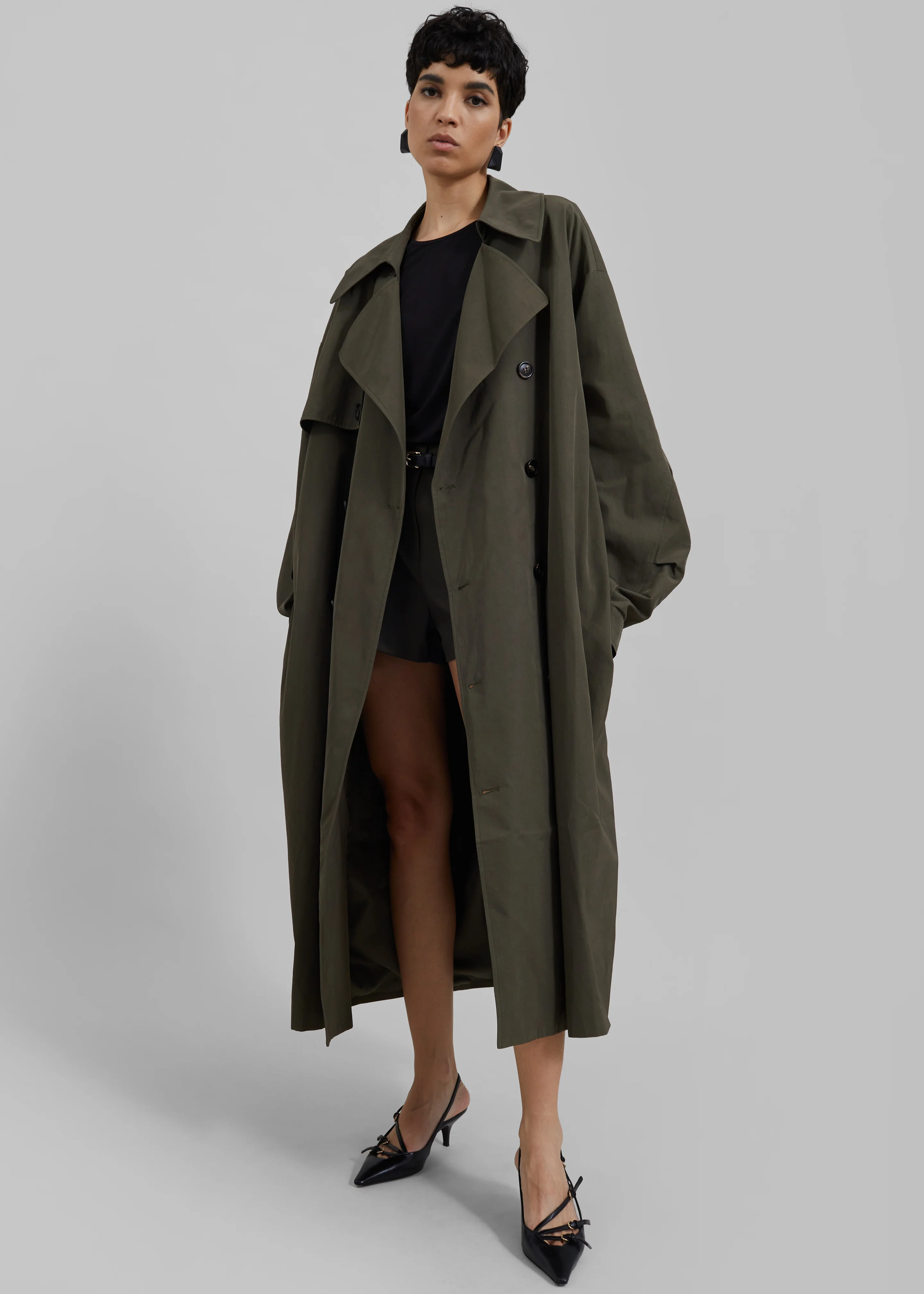 Mavis Oversized Trench - Khaki - Image 8