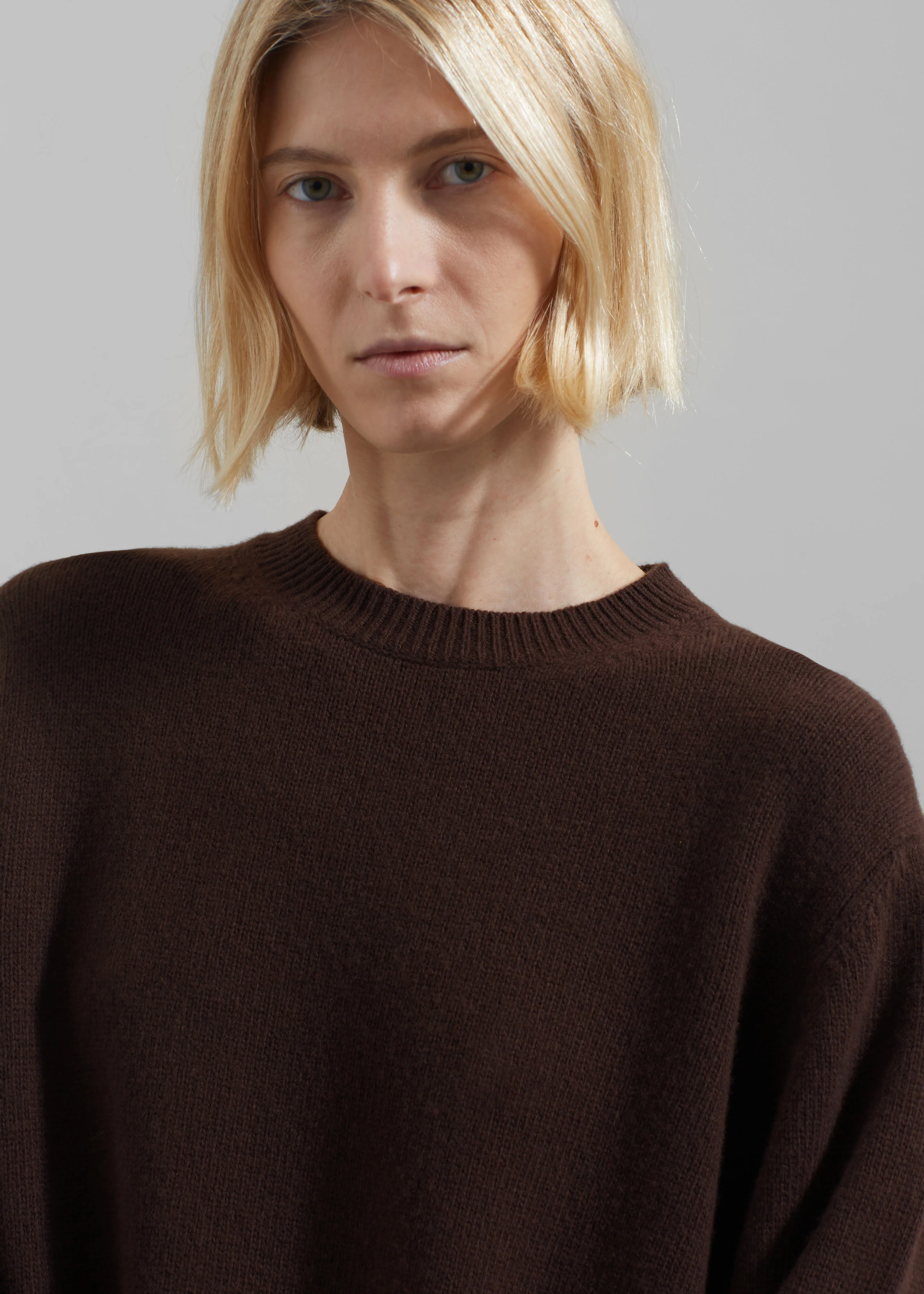 Maxime Knit Sweater Dress - Brown - Image 4