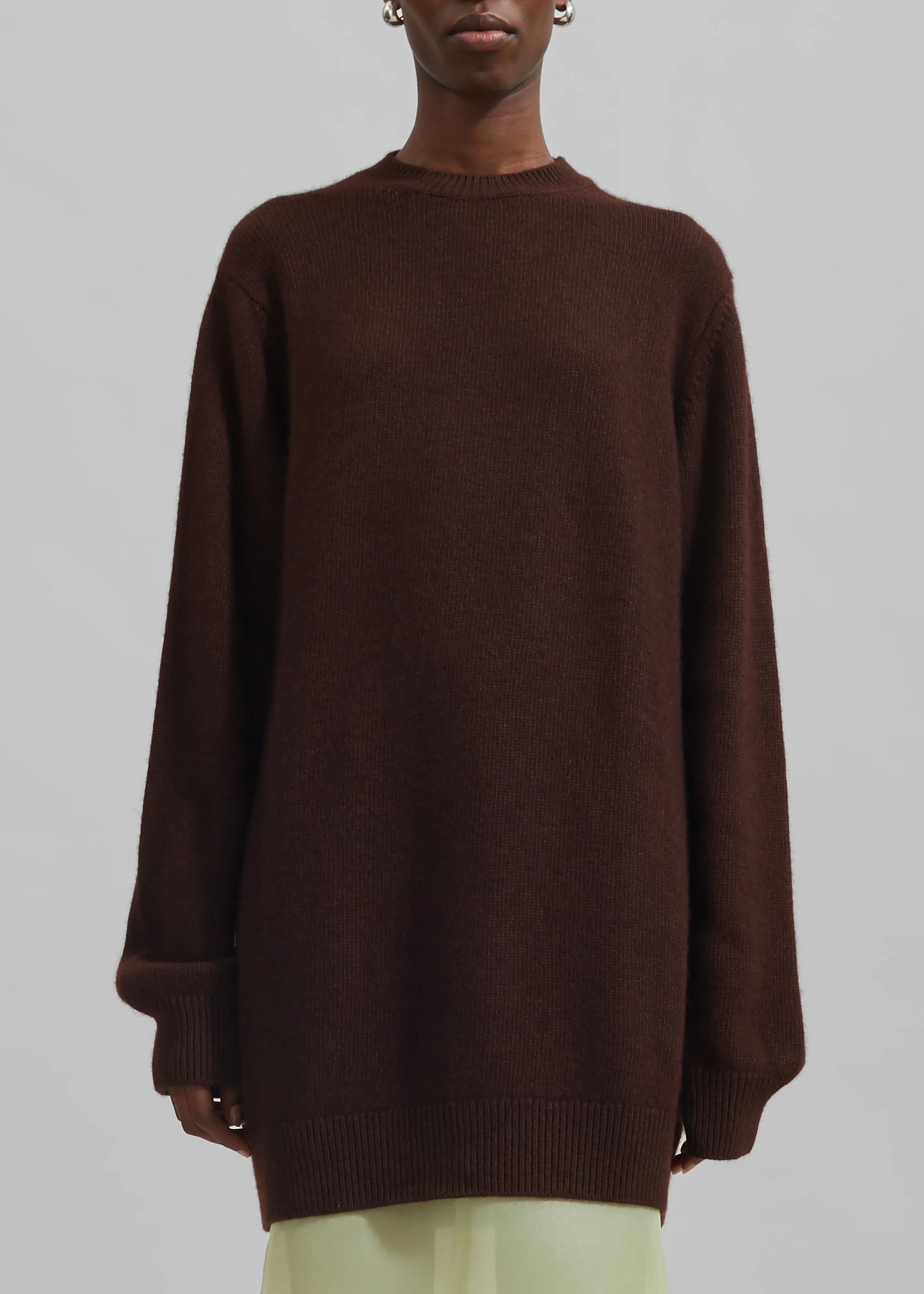 Maxime Knit Sweater Dress - Brown - Image 8