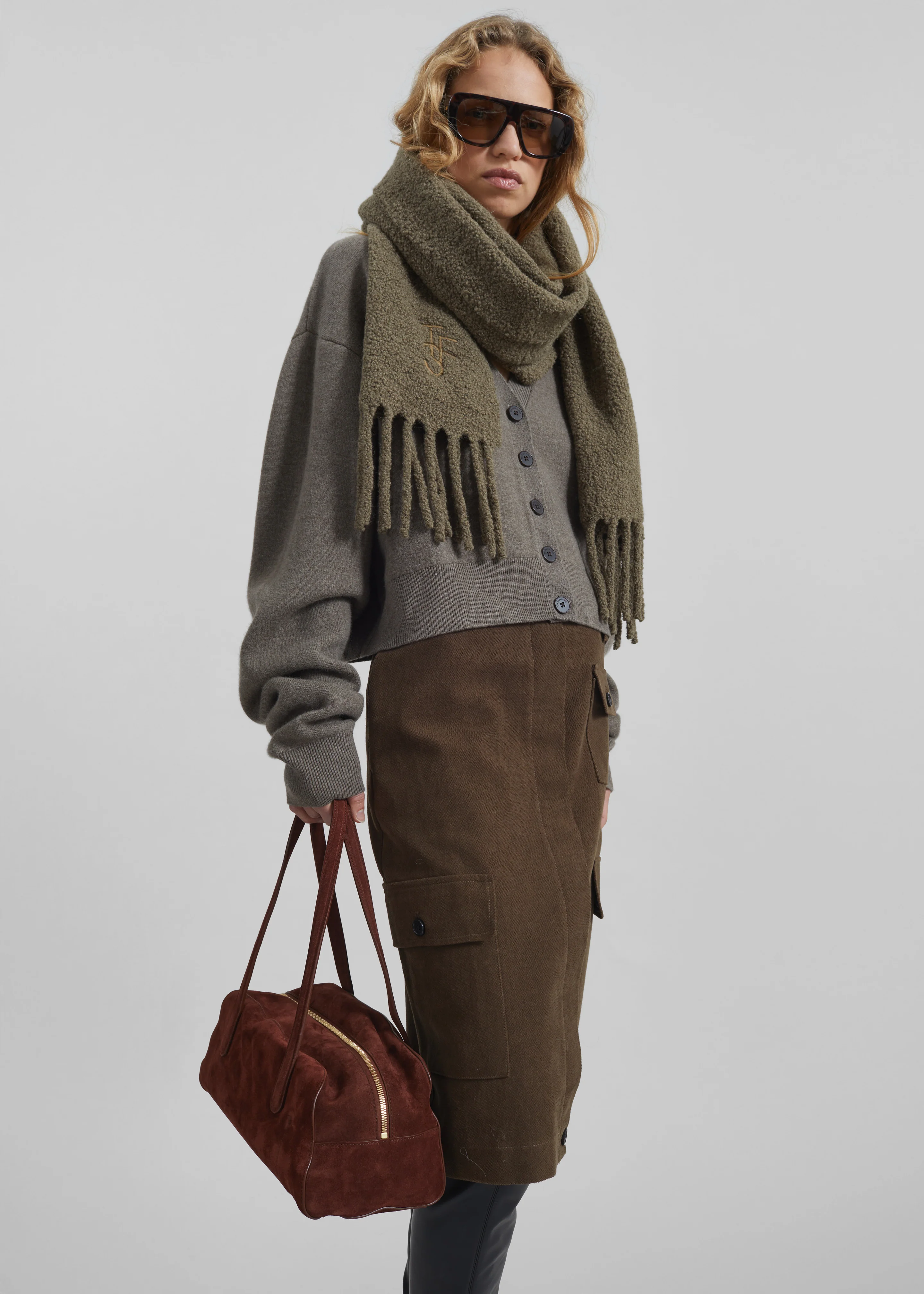 Mayenne Cargo Skirt - Brown - Image 4