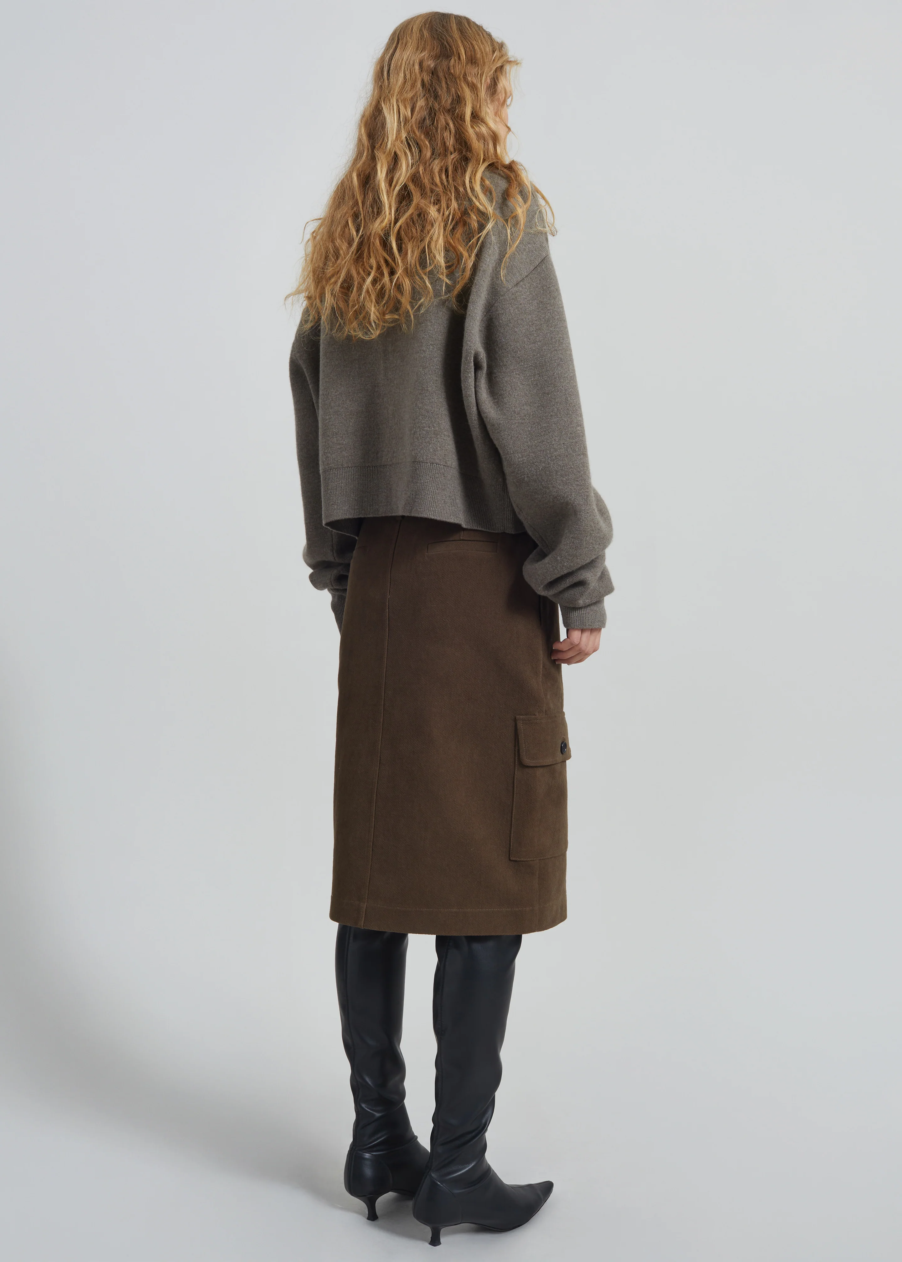 Mayenne Cargo Skirt - Brown - Image 7