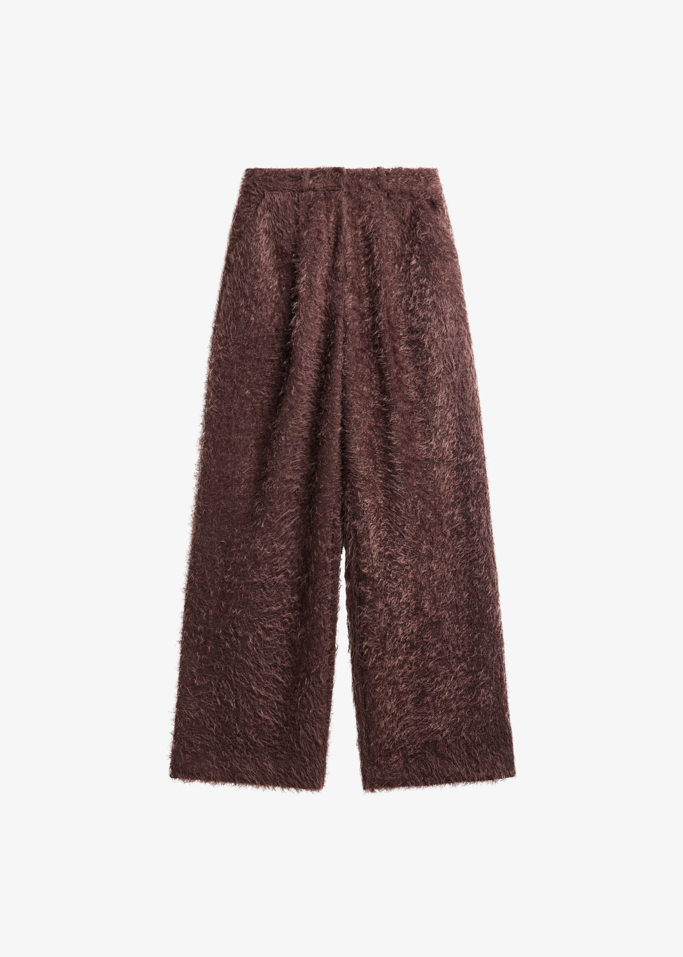 Melker Furry Pants - Mauve Brown - Image 12
