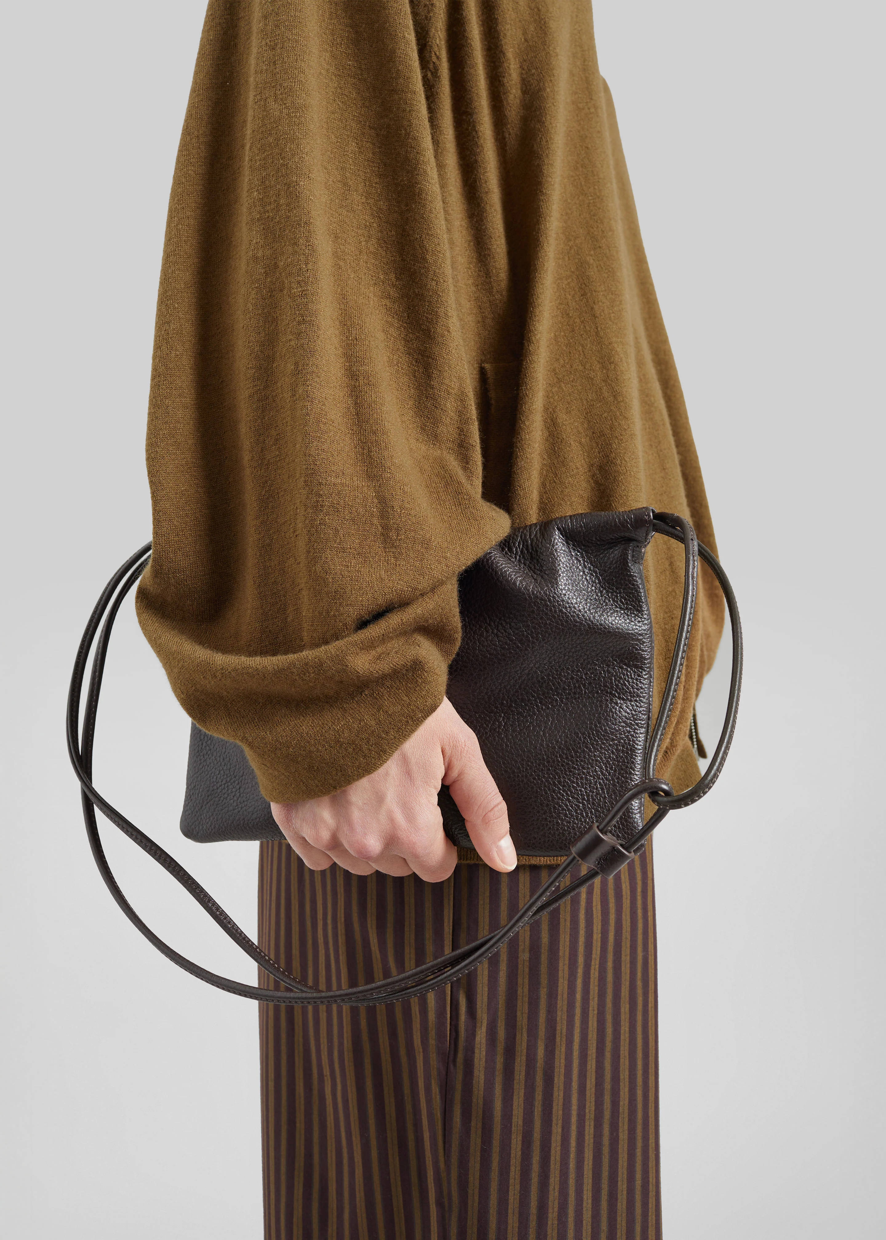 Melle Leather Bag - Brown - Image 4