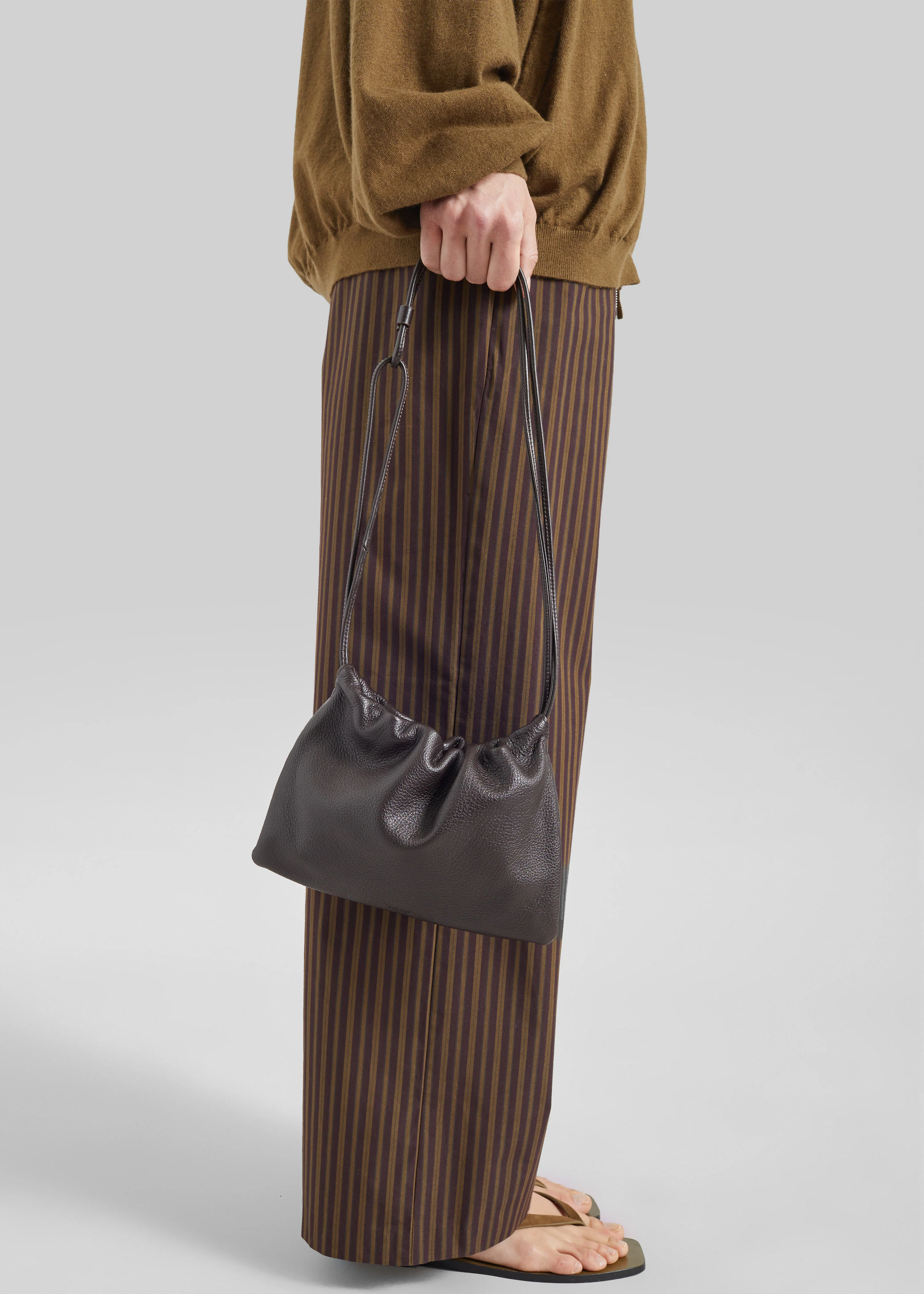Melle Leather Bag - Brown - Image 5