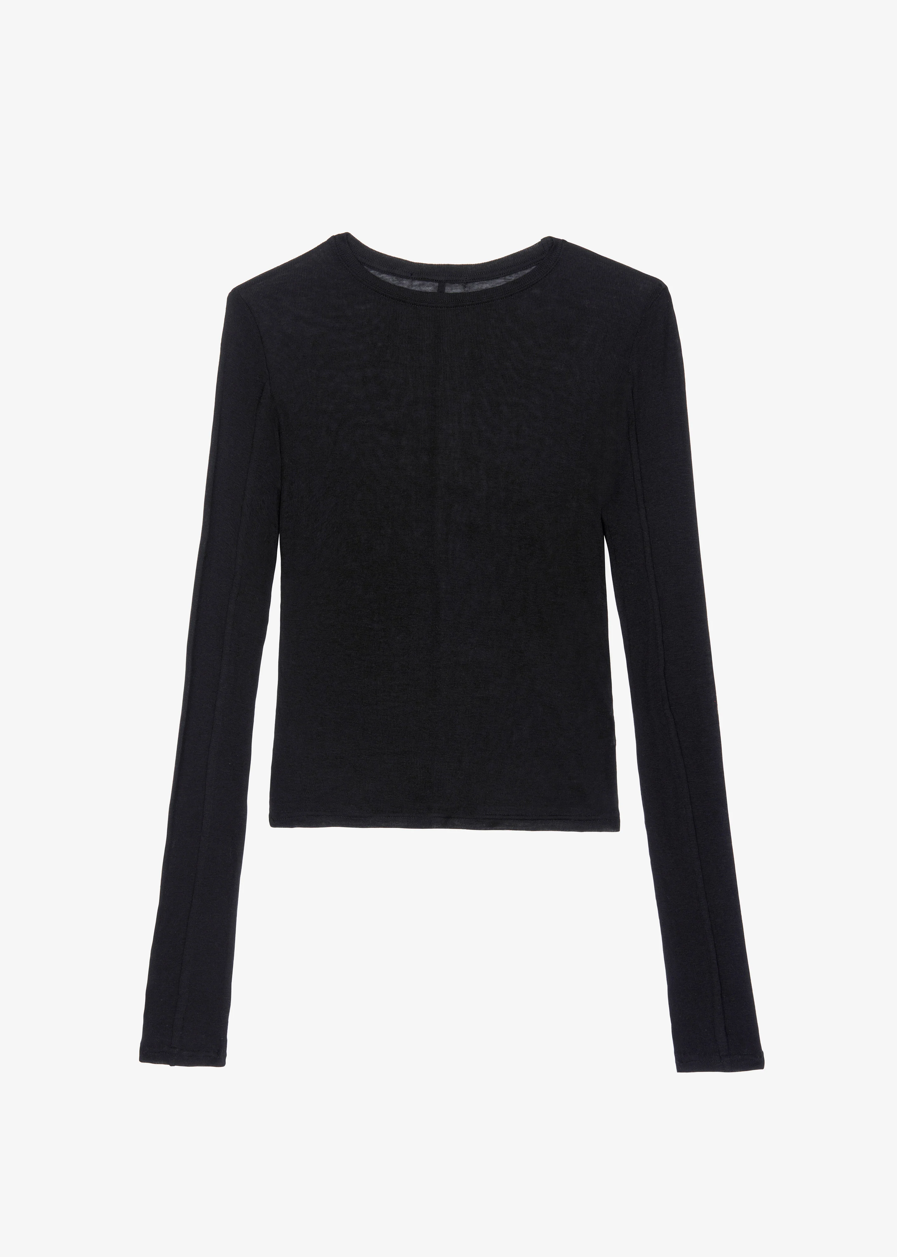 Mesa Sheer Long Sleeve Tee - Black - Image 11