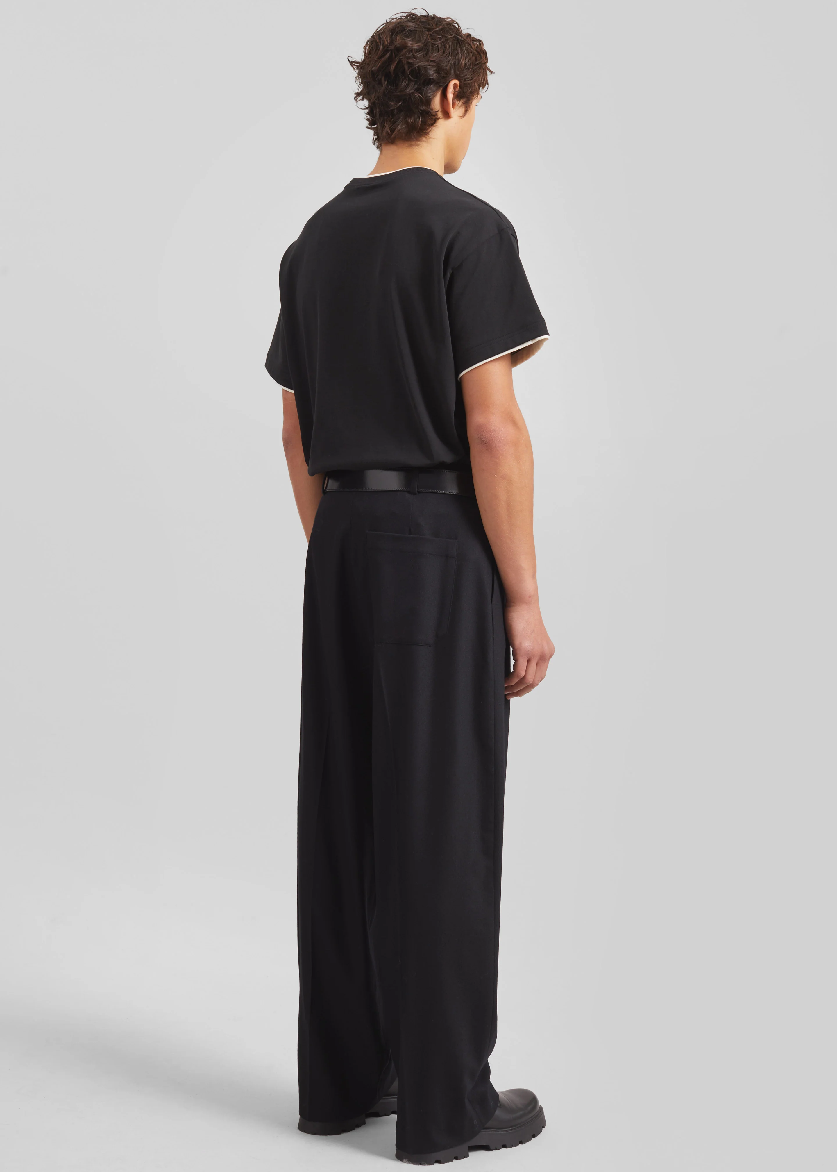 Milton Flannel Trousers - Black - Image 9
