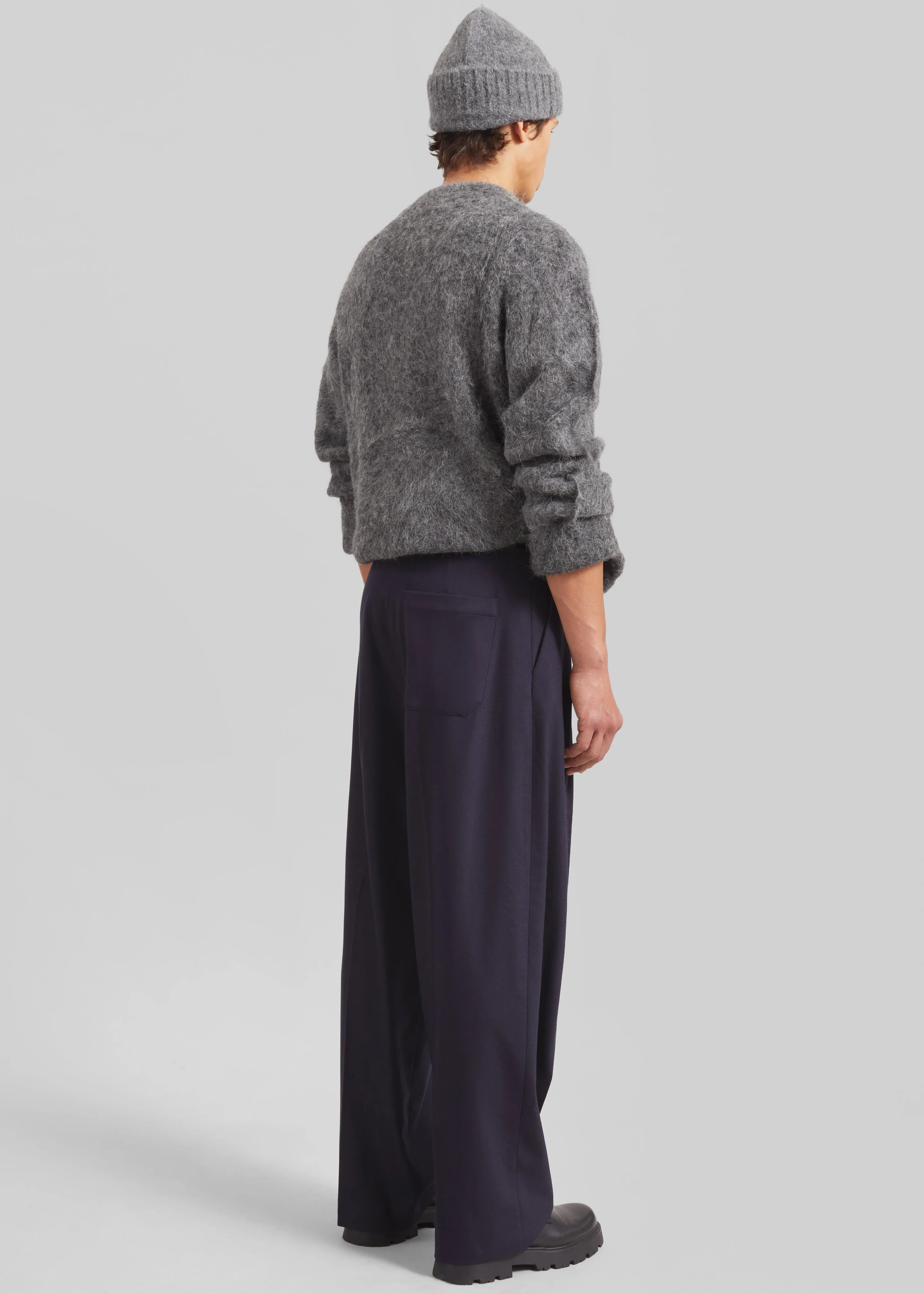 Milton Flannel Trousers - Navy - Image 10