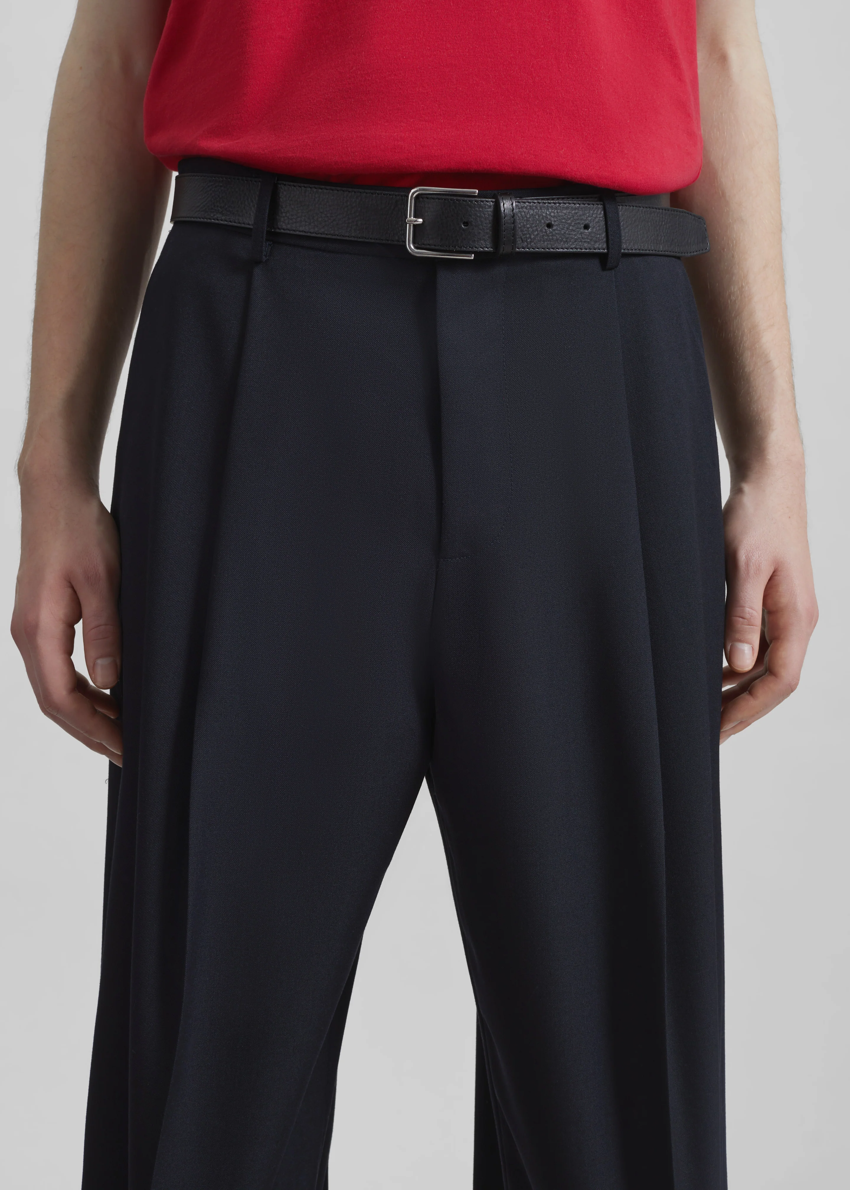 Milton Wool-Blend Trousers - Dark Navy - Image 3