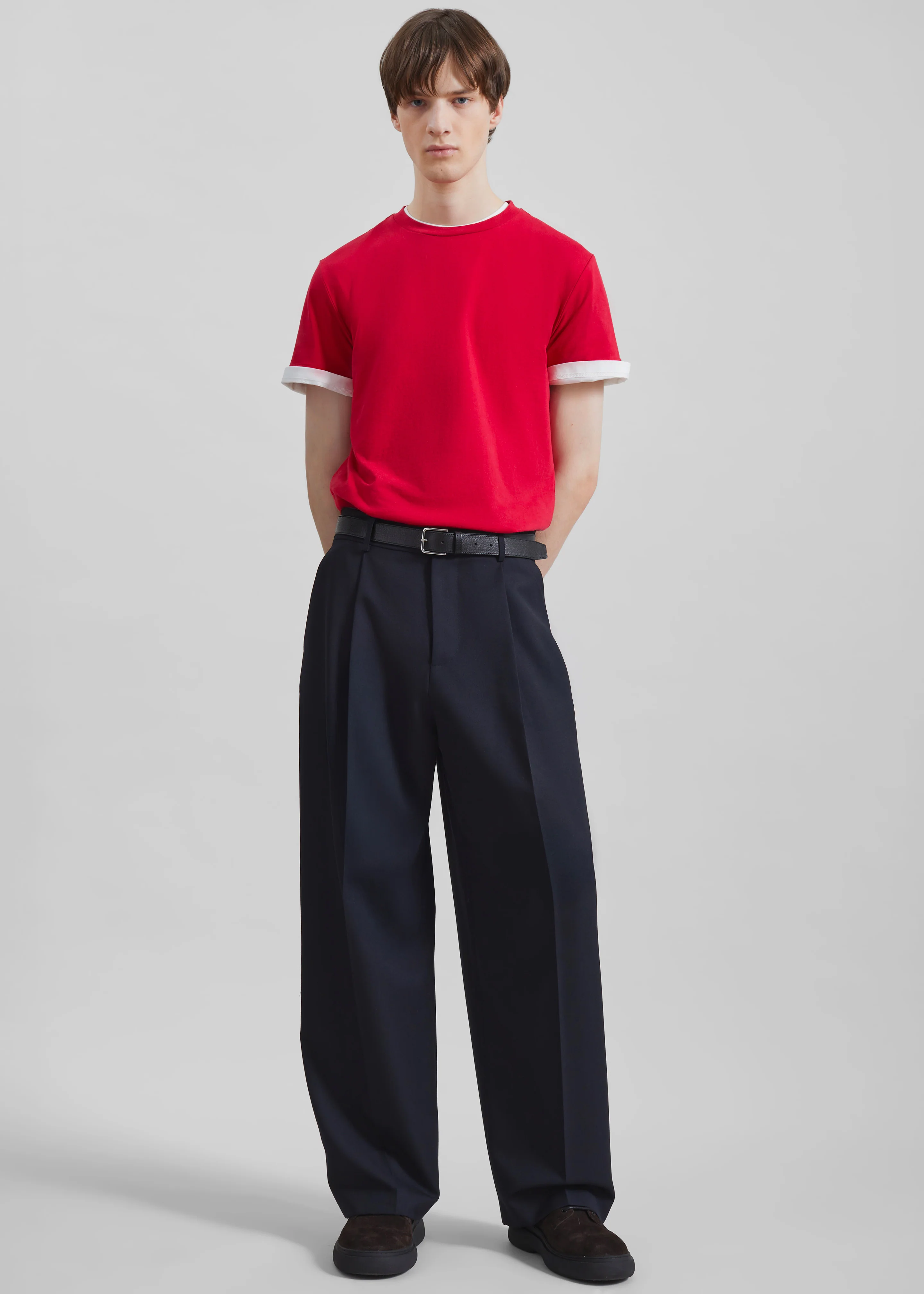 Milton Wool-Blend Trousers - Dark Navy - Image 6
