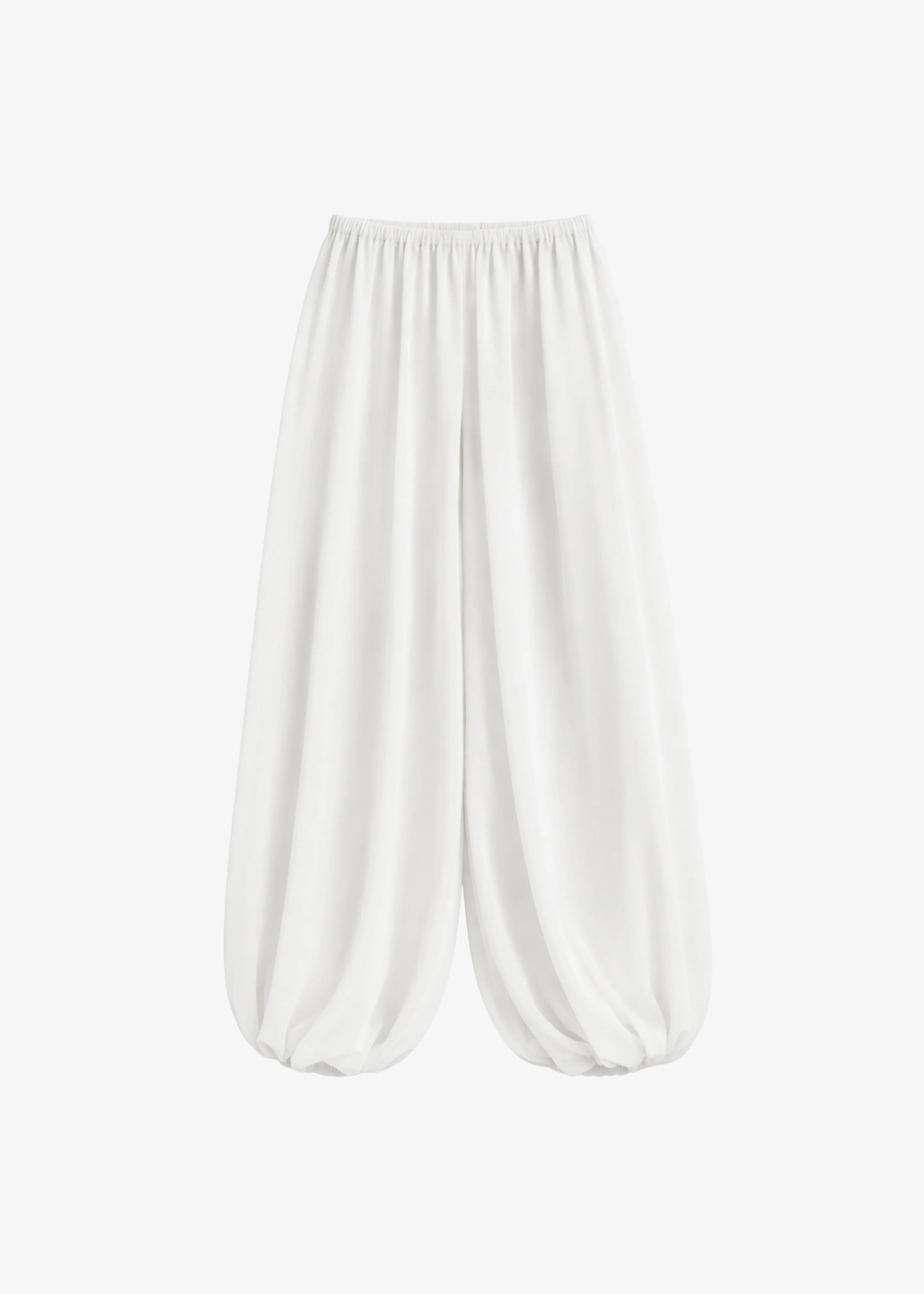 Mio Sheer Balloon Pants - White - Image 9