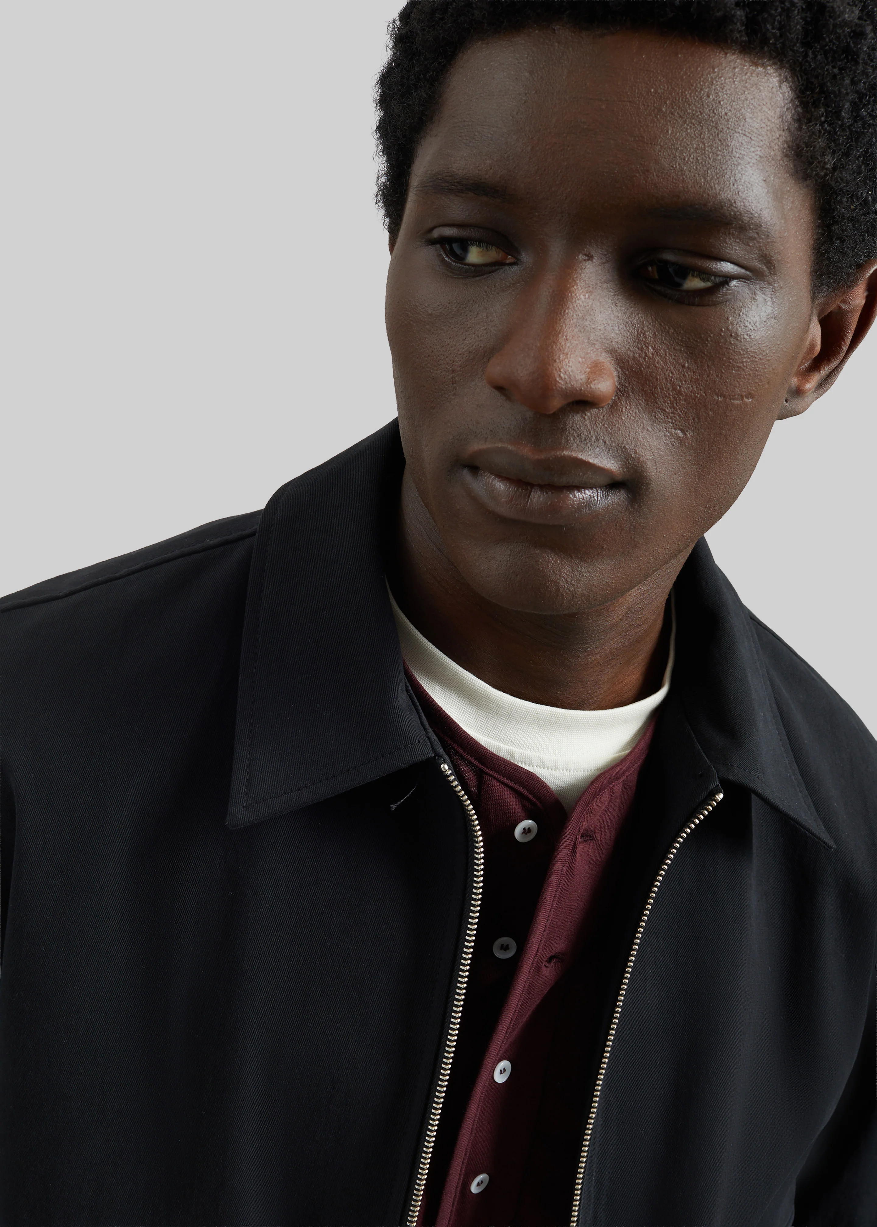 Mitchell Cotton Twill Jacket - Black - Image 3