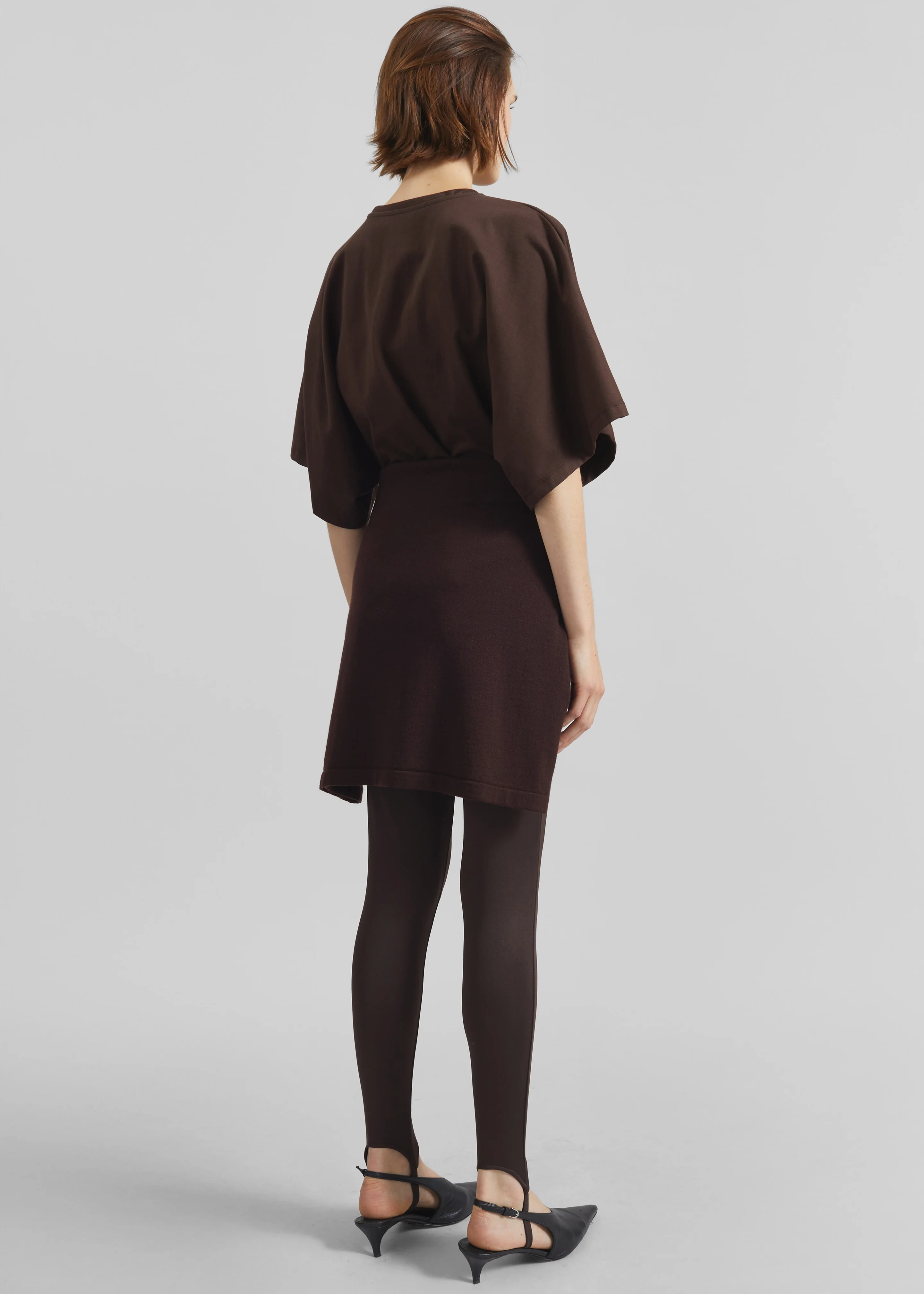 Modave Dolman Sleeve Tee - Brown - Image 5