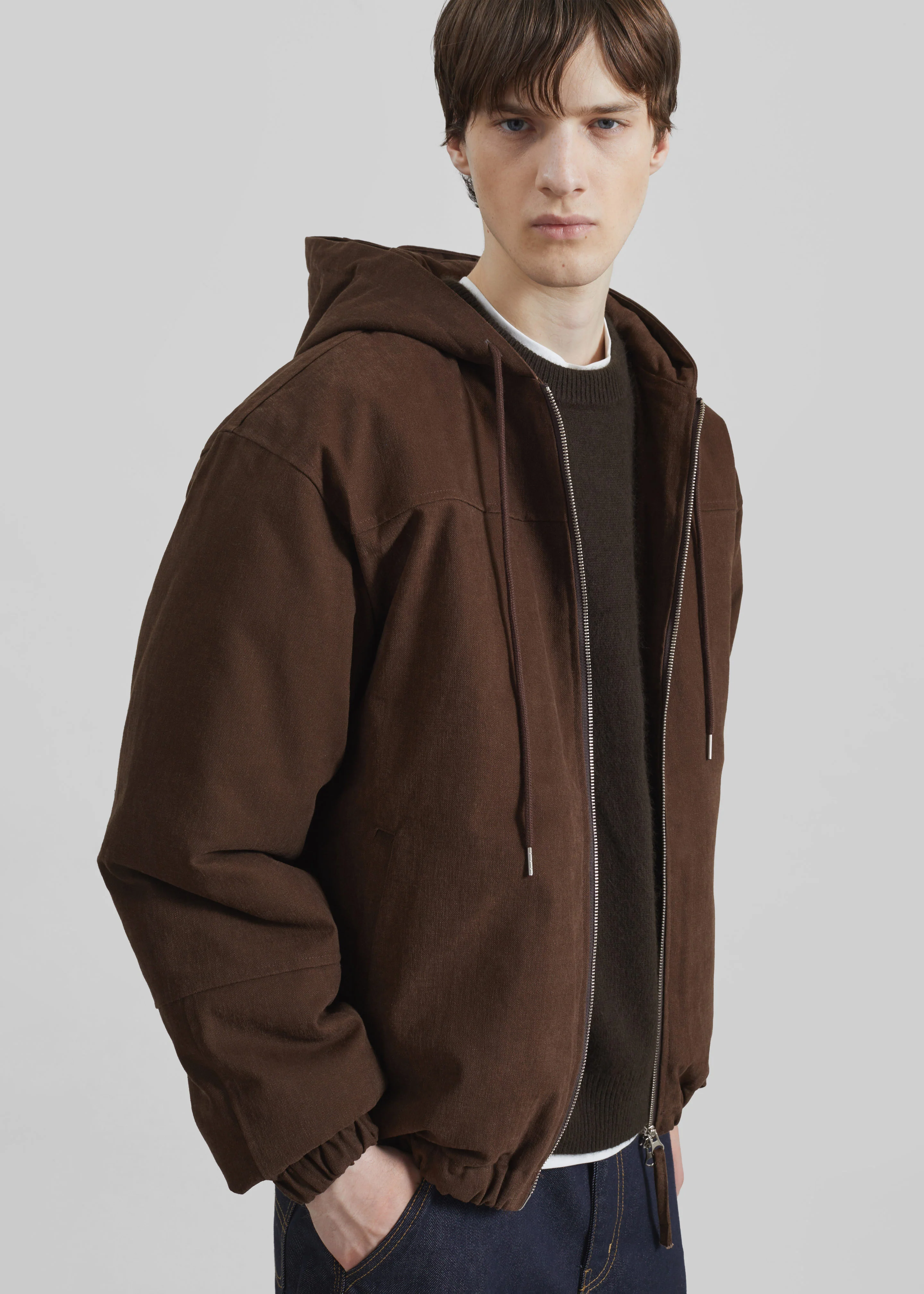 Molkom Padded Jacket - Brown - Image 5