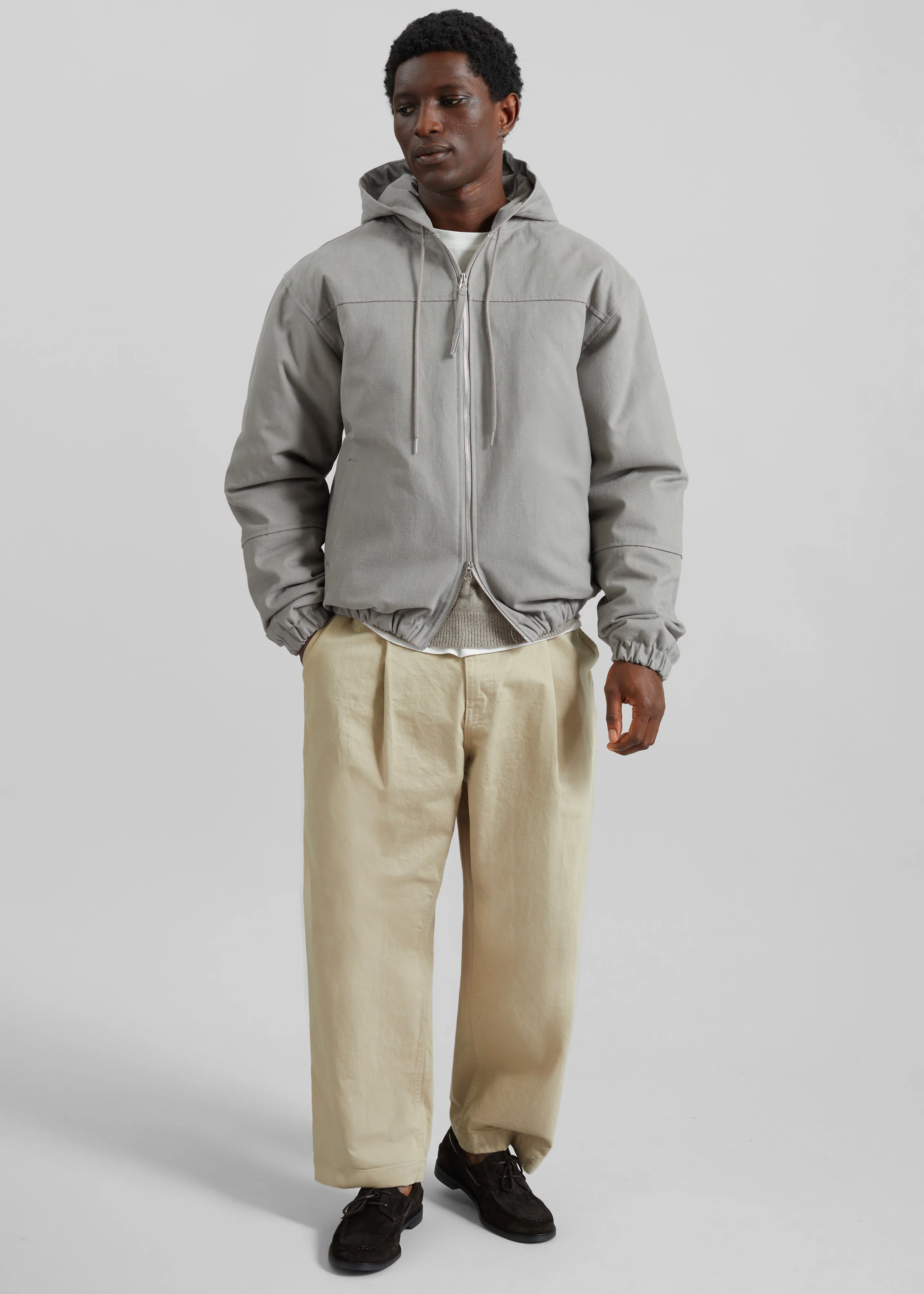 Molkom Padded Jacket - Taupe - Image 4