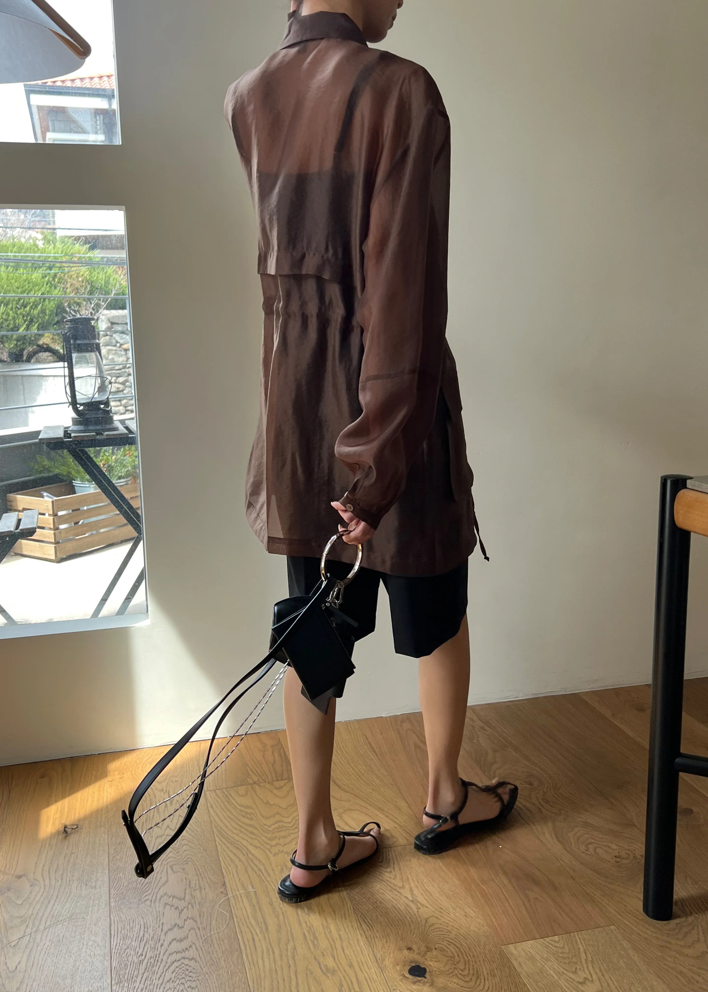 Montaro Sheer Light Jacket - Brown - Image 2