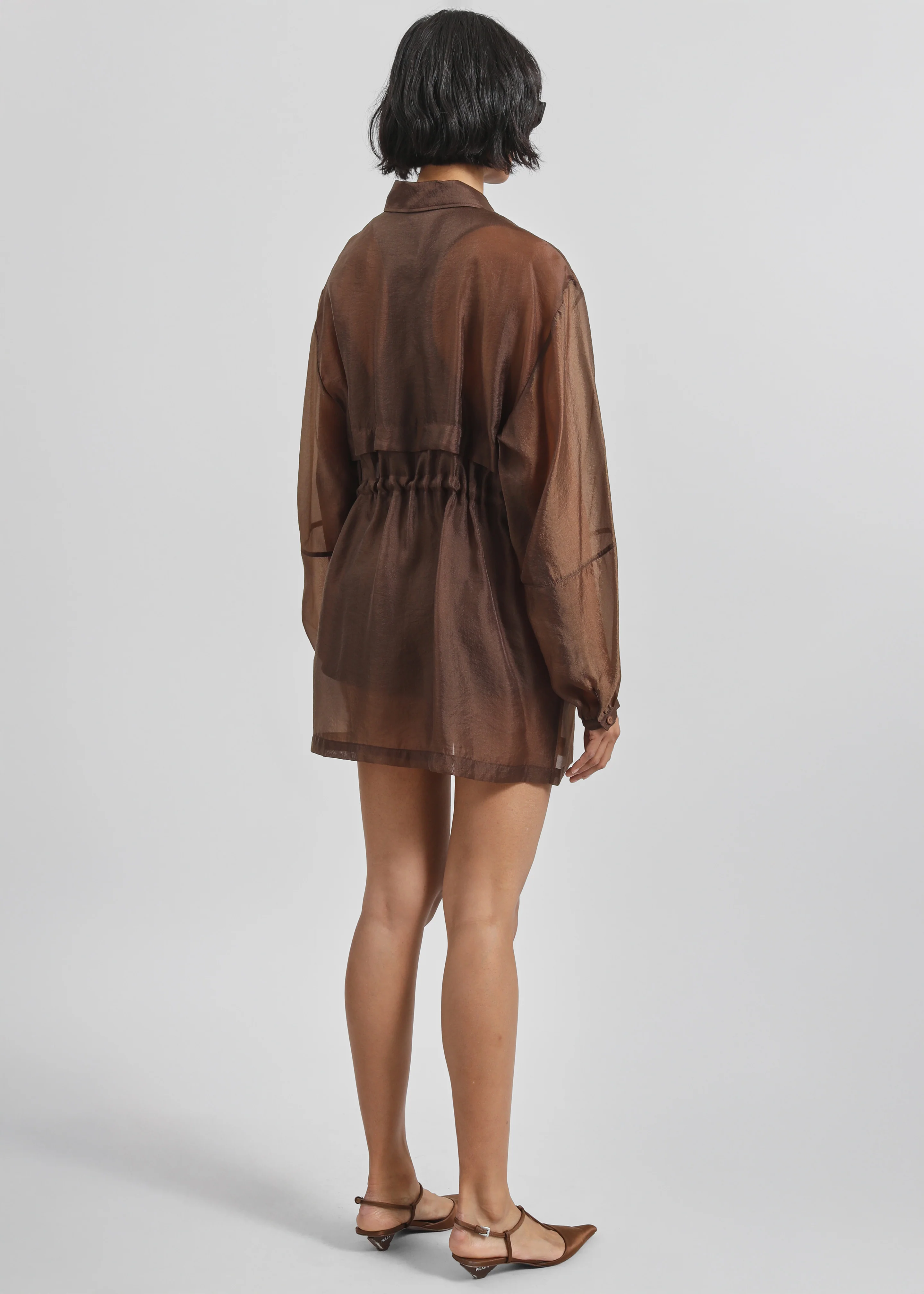 Montaro Sheer Light Jacket - Brown - Image 9