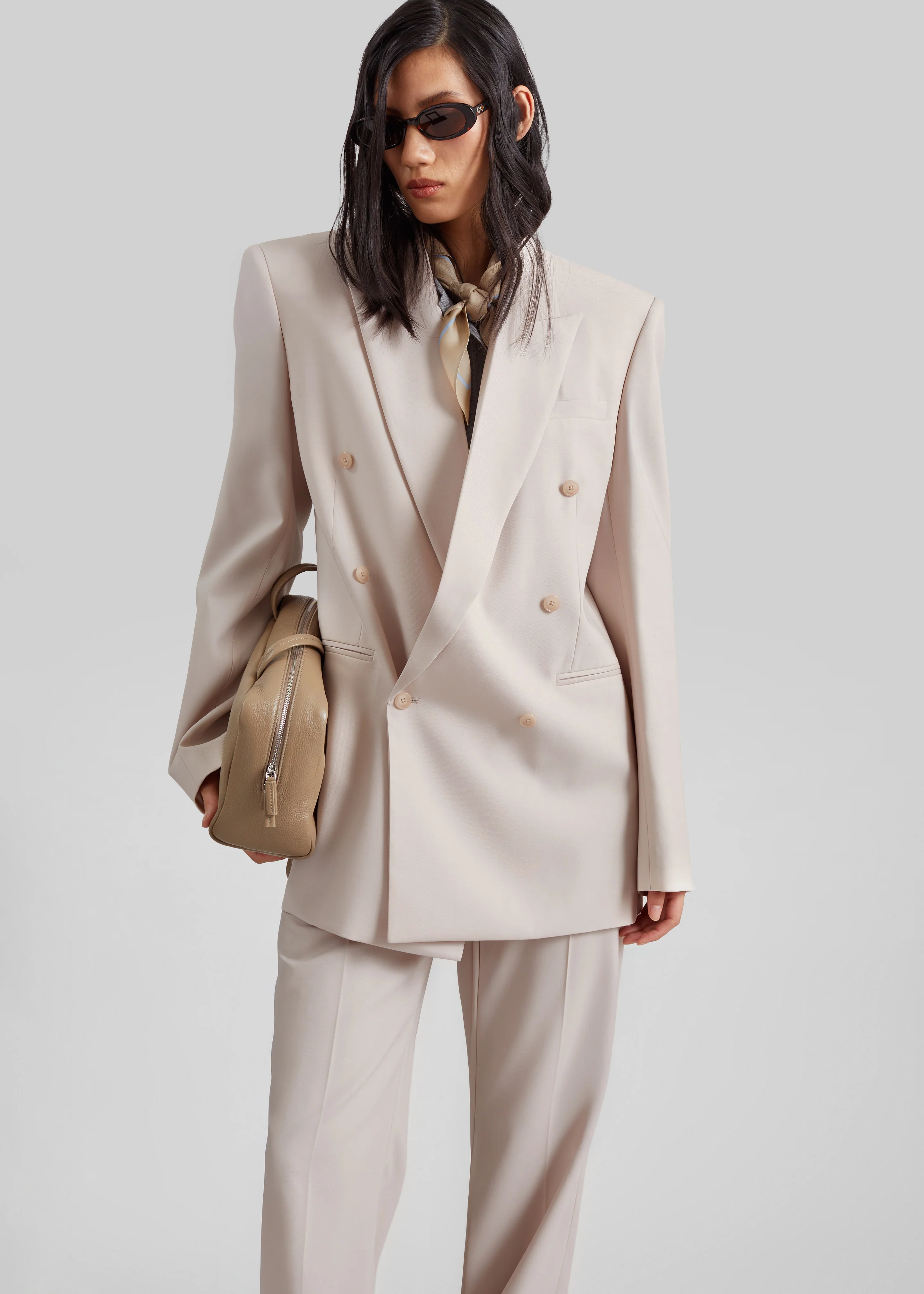 Monterey Structured Blazer - Faded Pink - Image 9