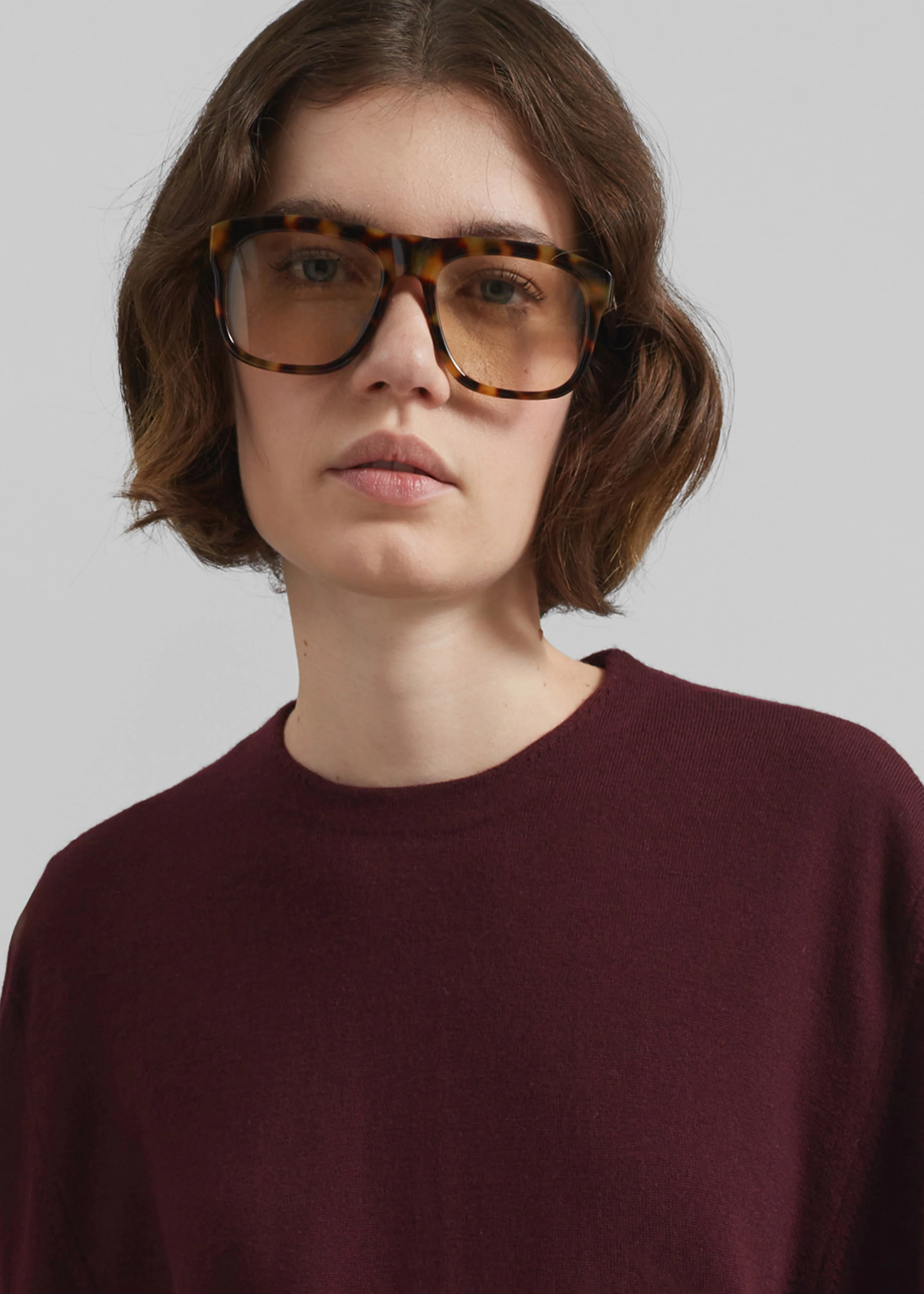 Morang Merino Wool Sweater - Burgundy - Image 3
