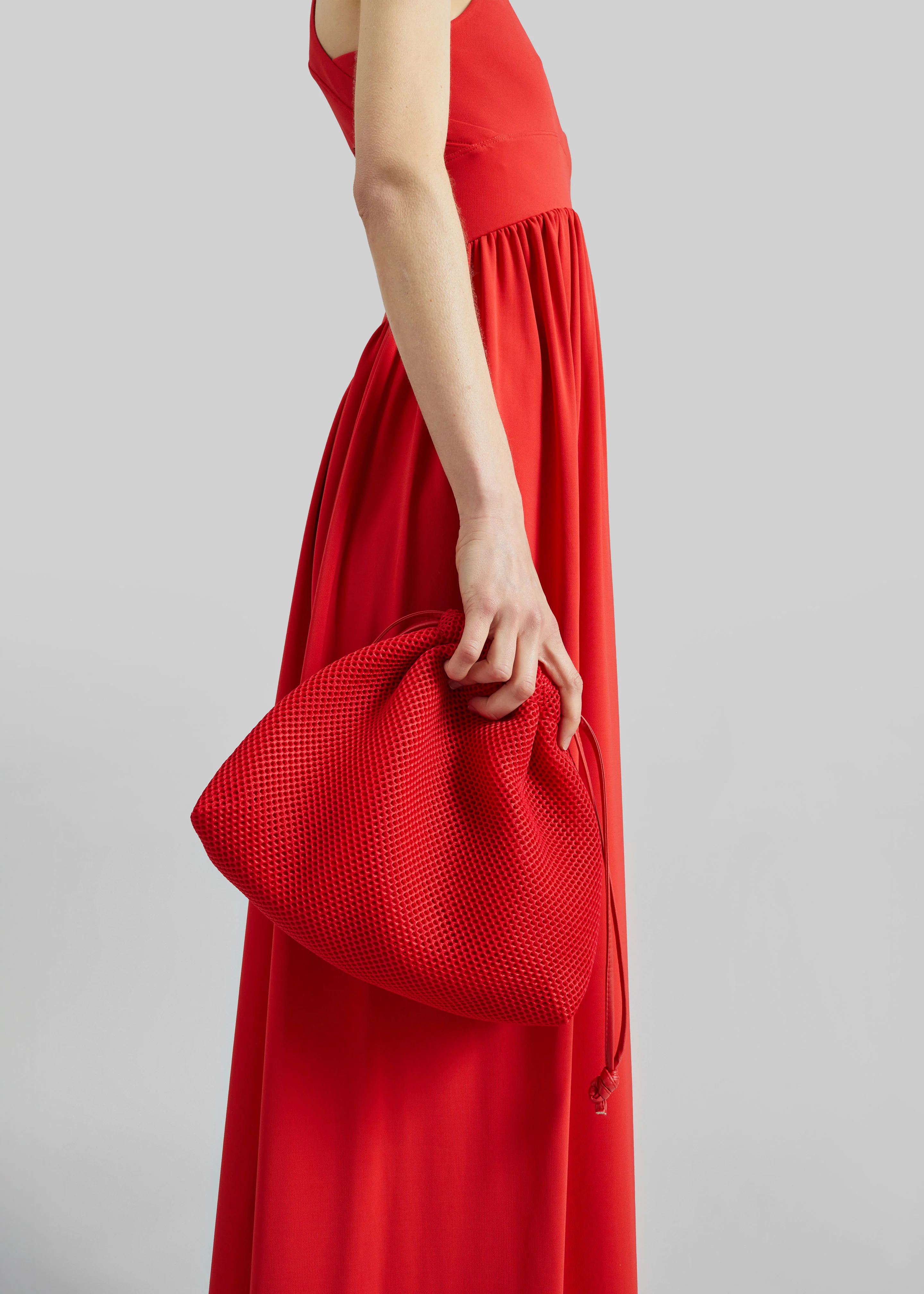 Morgan Mesh Small Pouch - Red - Image 2