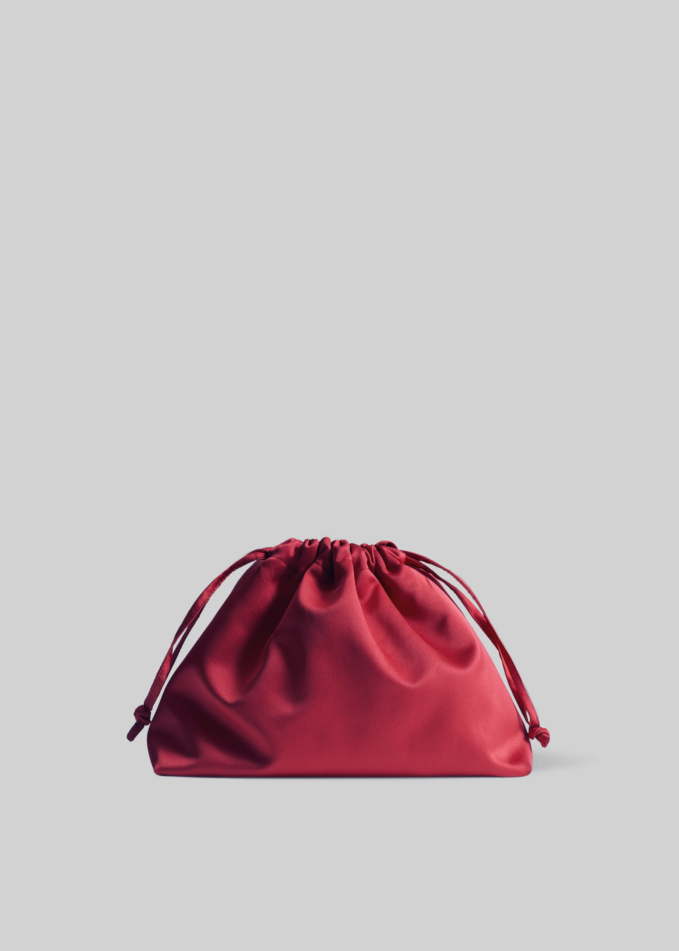 Morgan Satin Small Pouch - Burgundy - Image 3