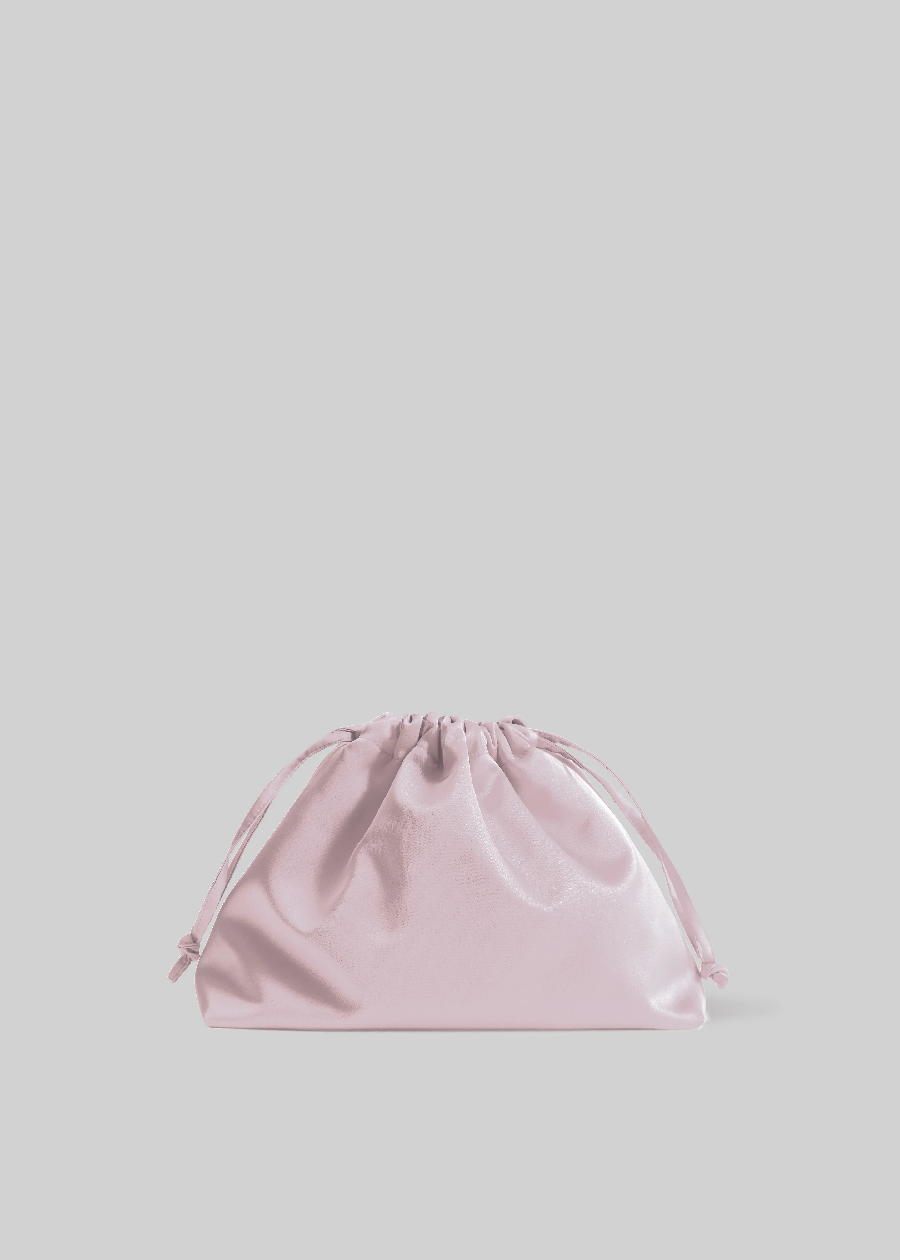 Morgan Satin Small Pouch - Faded Pink - Image 3