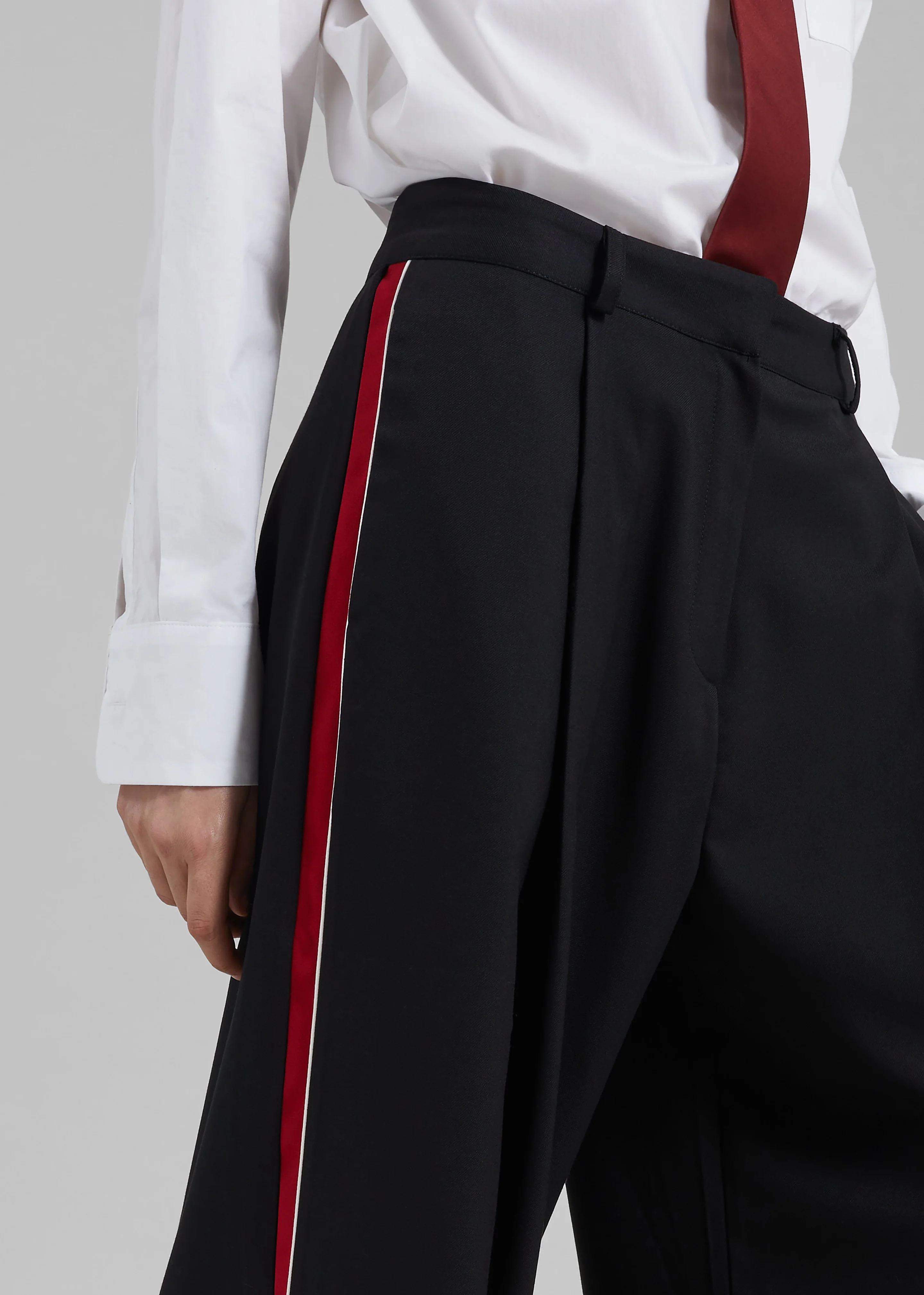 Nairn Contrast Stripe Pants - Black - Image 5