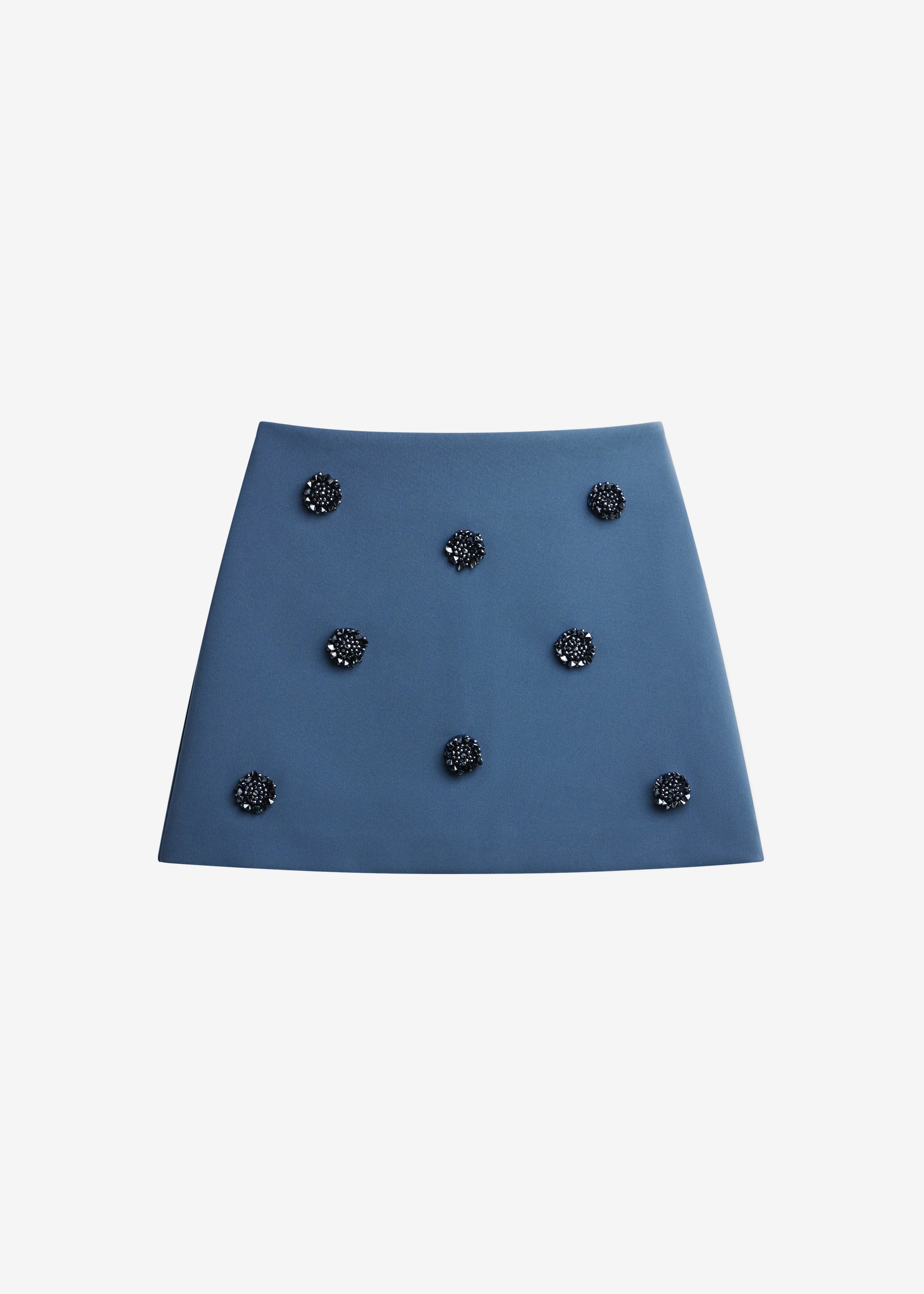 Nancy Embellished Mini Skirt - Blue - Image 6
