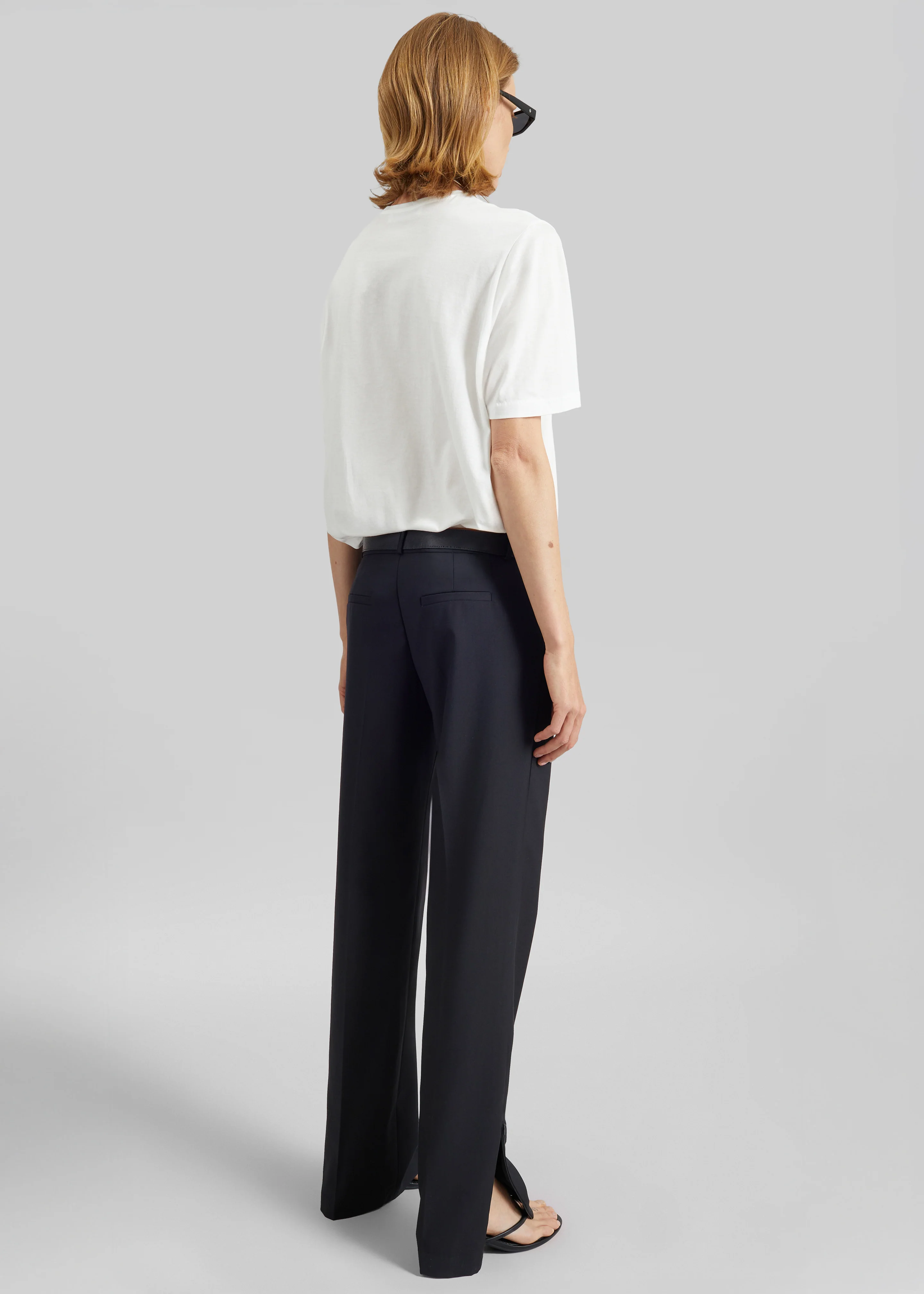 Nantes Straight Trousers - Black - Image 8
