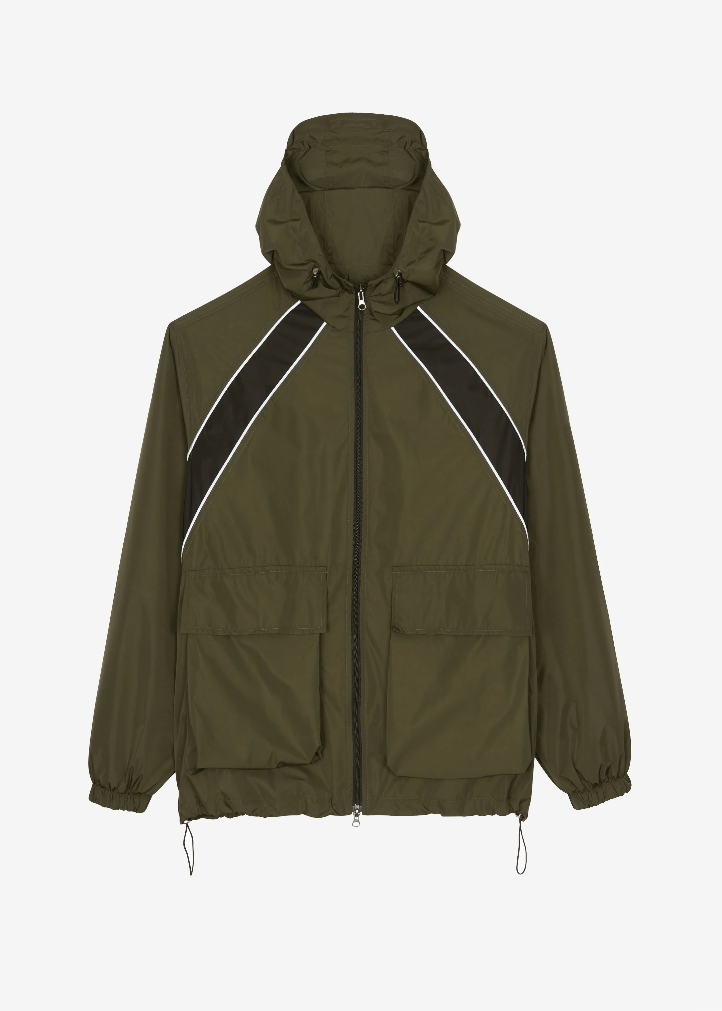 Navan Windbreaker Cargo Jacket - Khaki - Image 9