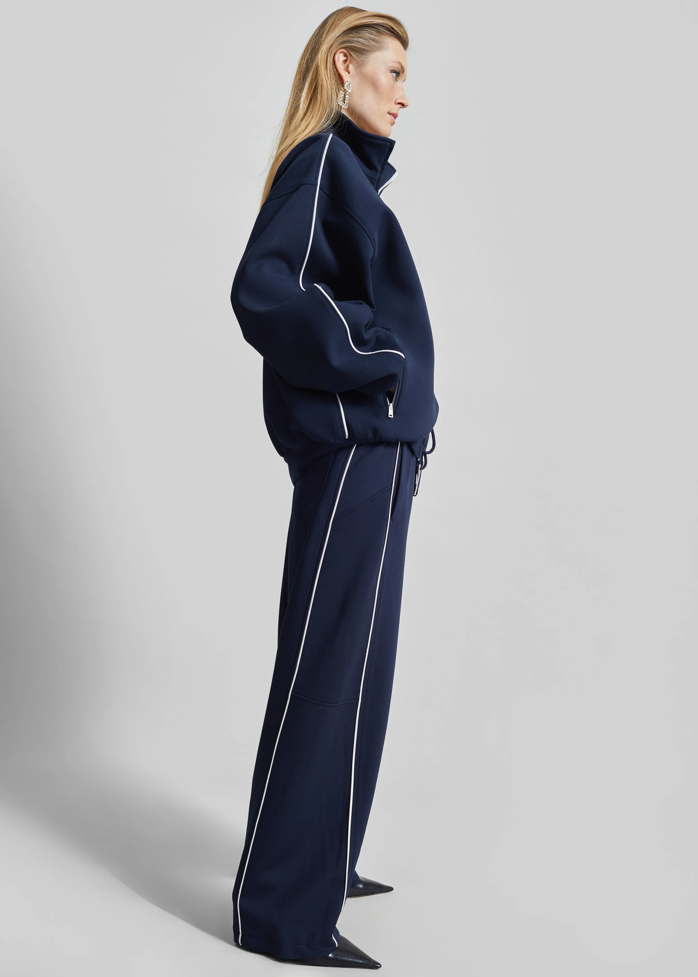 Nayen Zip-Up Jacket - Navy - Image 10