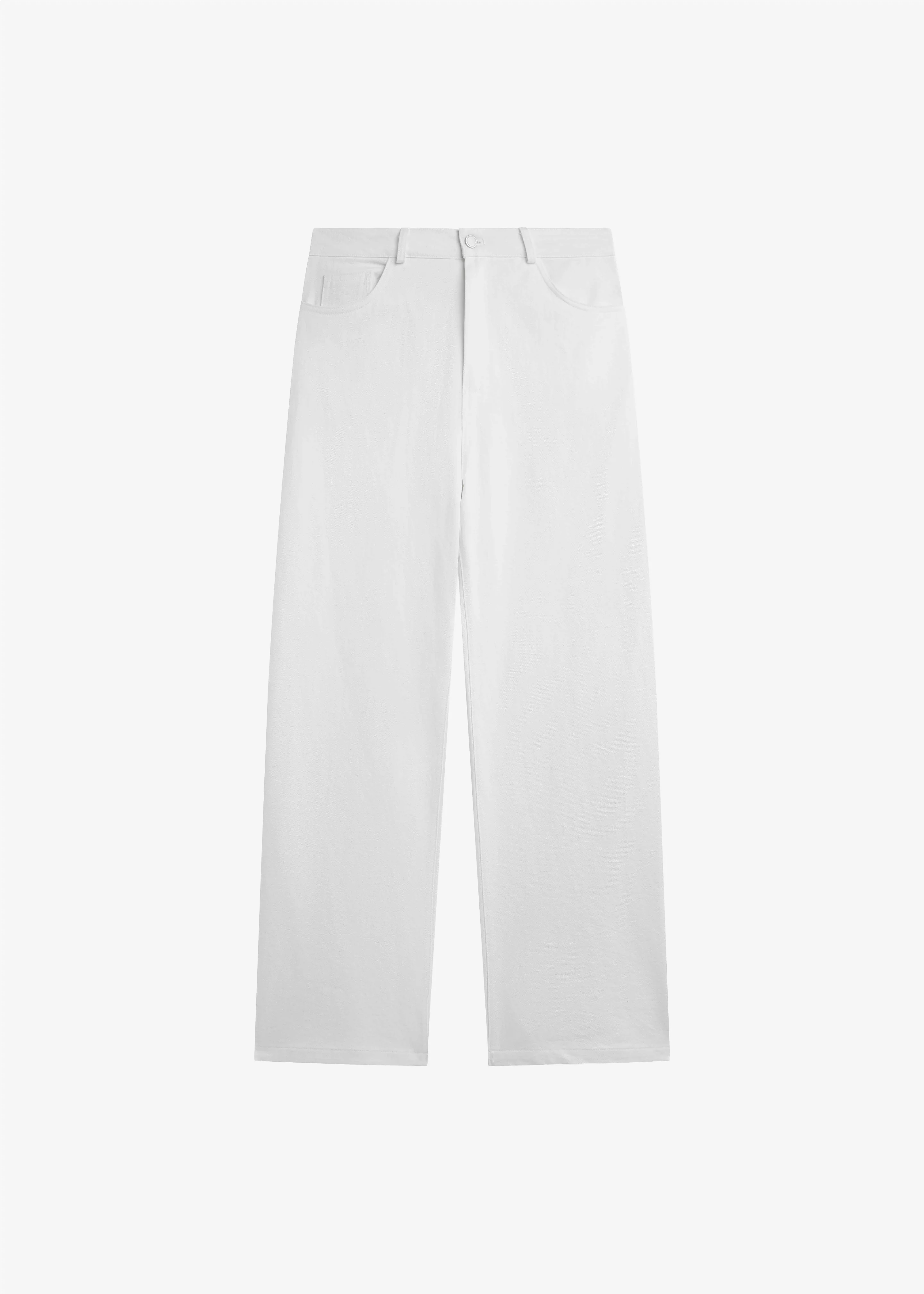 Nelton Barrel Leg Jeans - White - Image 13