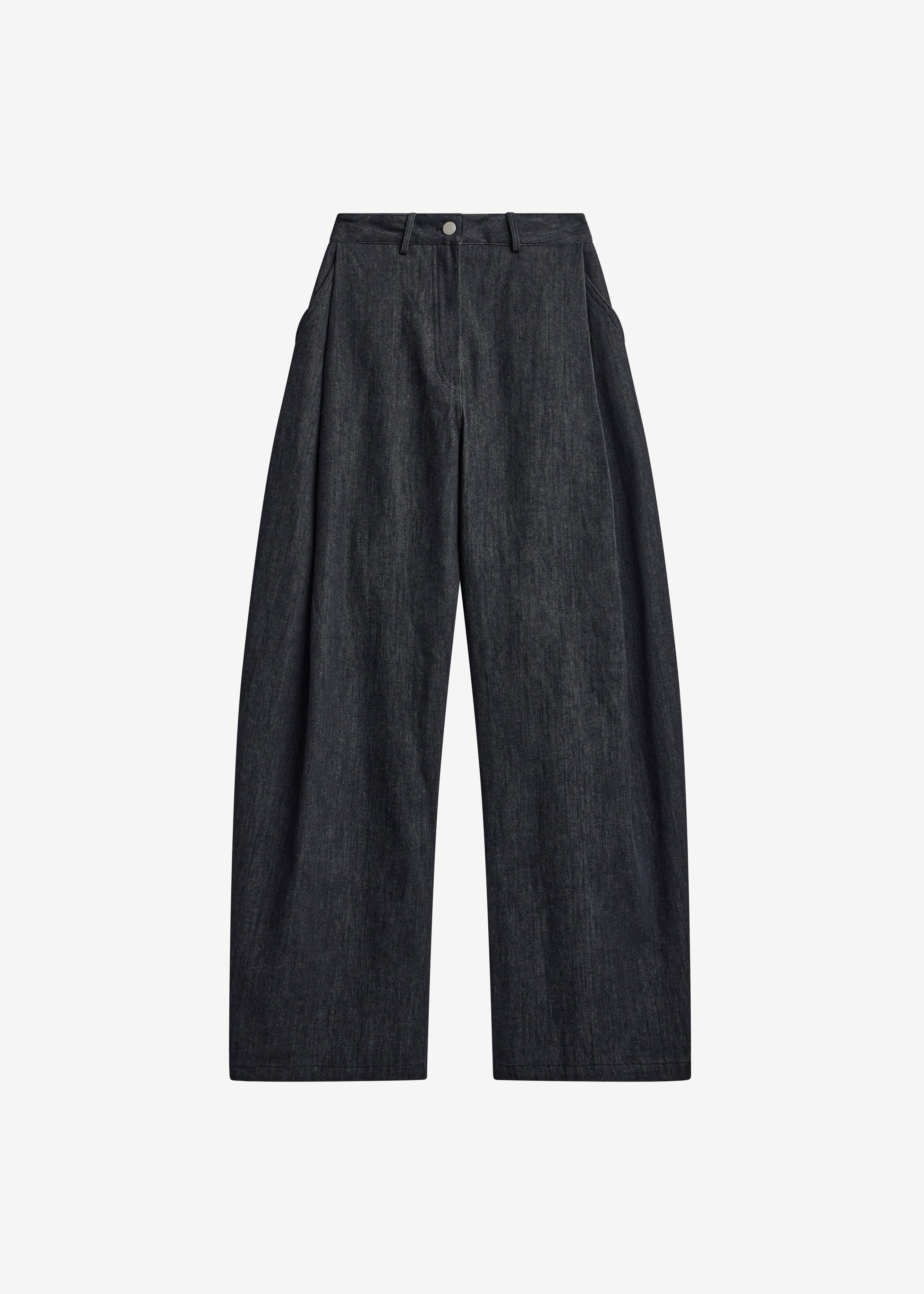 Nesna Barrel Leg Jeans - Black - Image 8