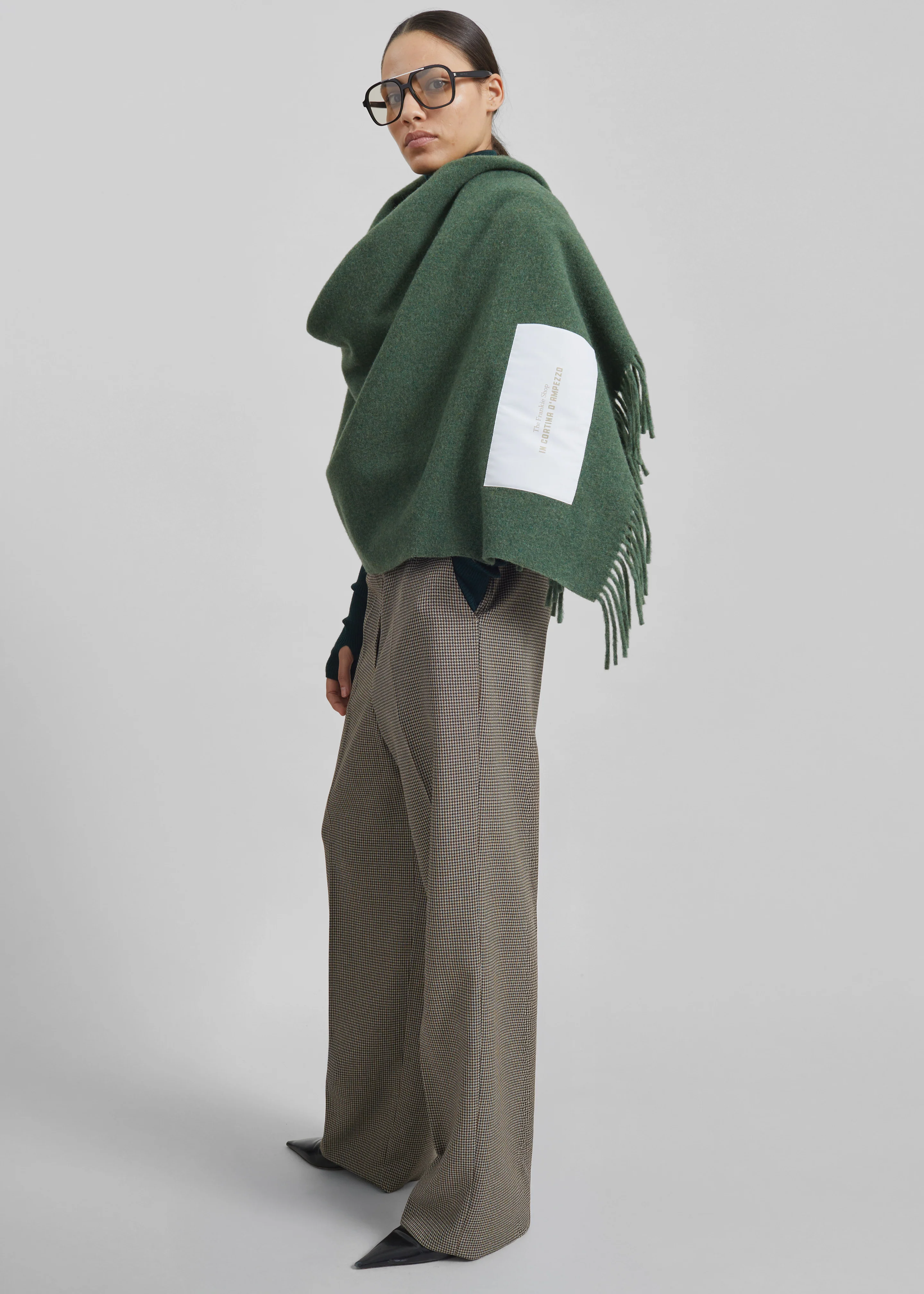 Nevea Wool Throw Blanket - Sage - Image 2