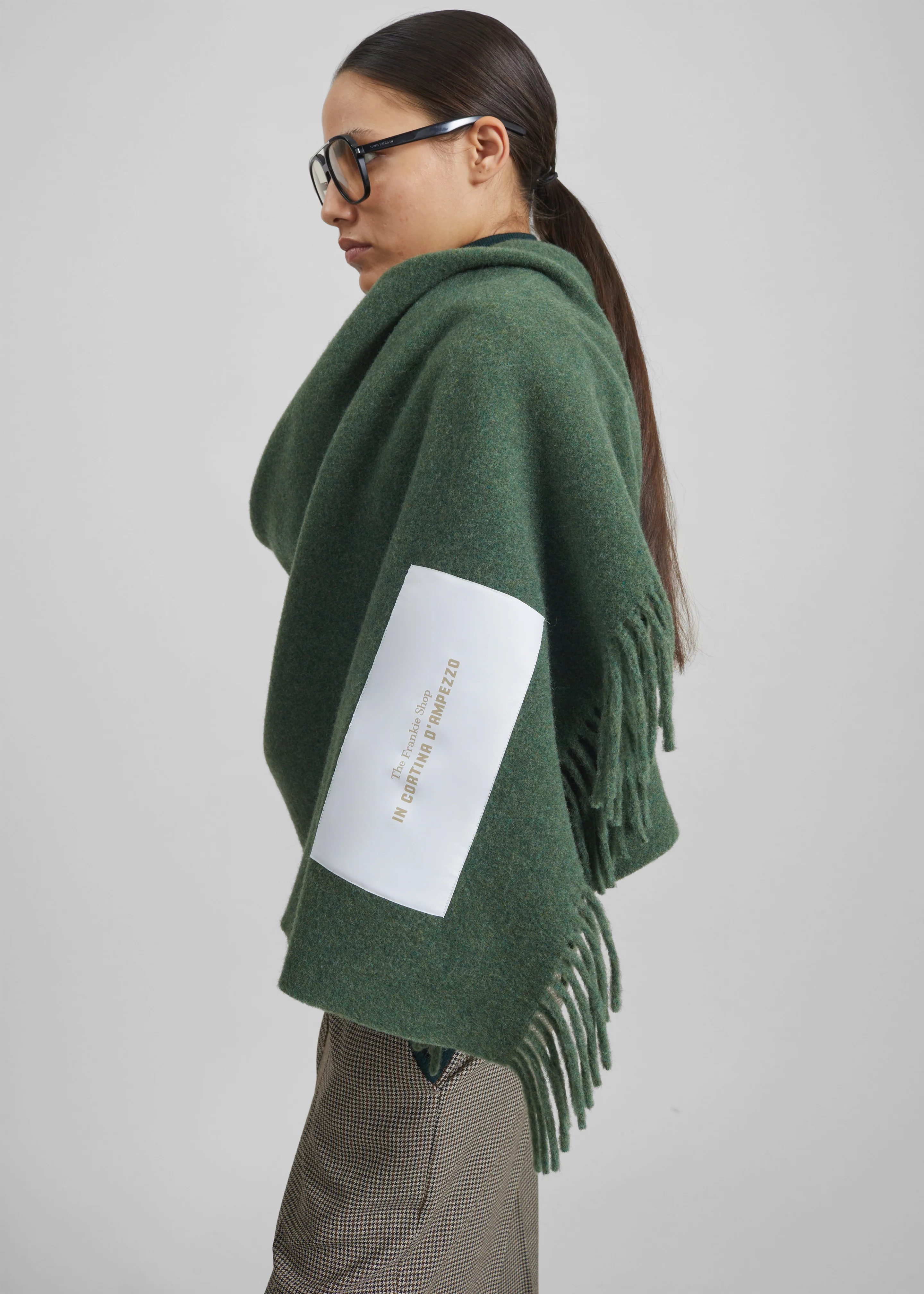 Nevea Wool Throw Blanket - Sage - Image 3