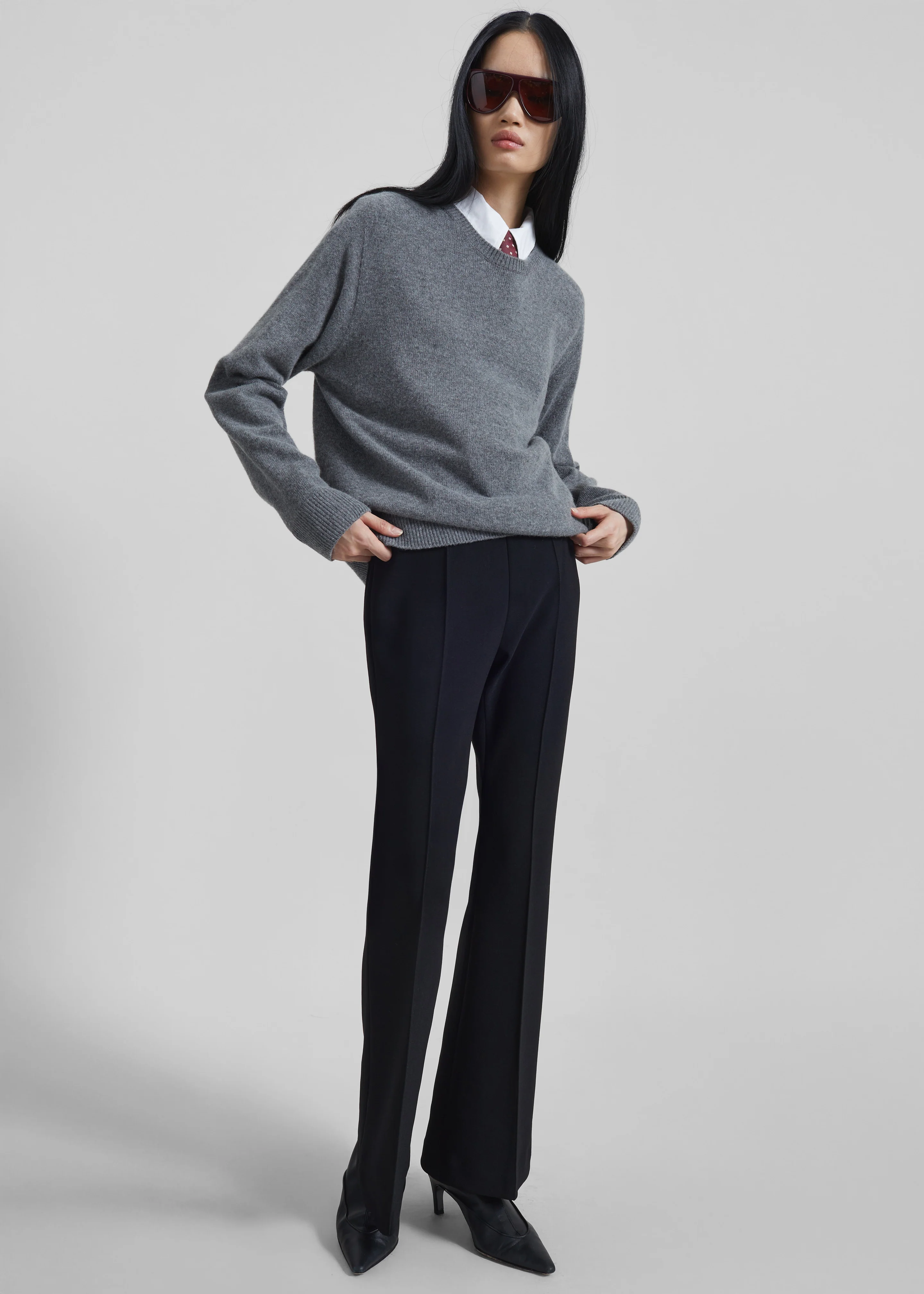 Nibelle Bootcut Pants - Black - Image 6
