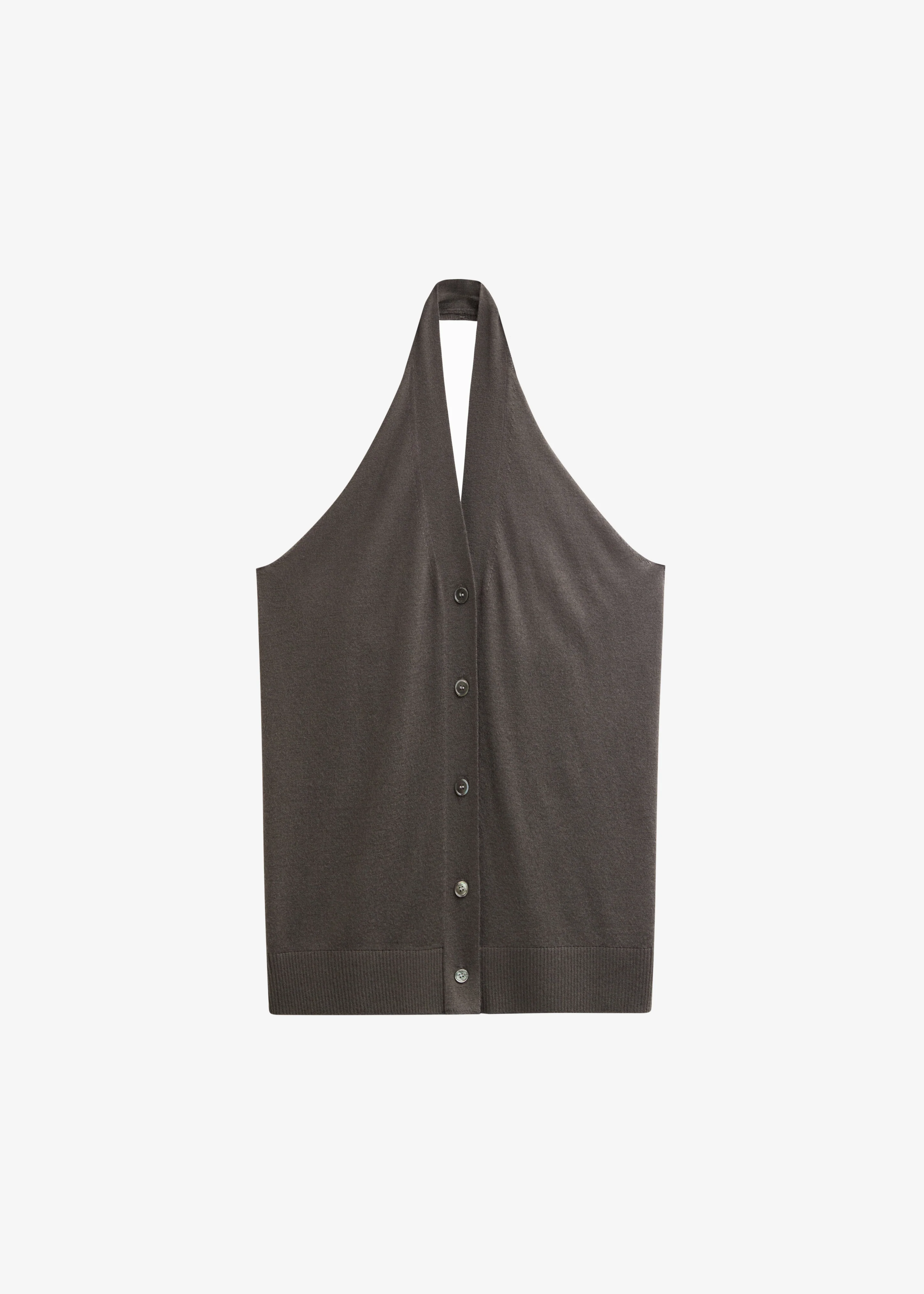 Nimi Knit Halter Top - Charcoal - Image 7