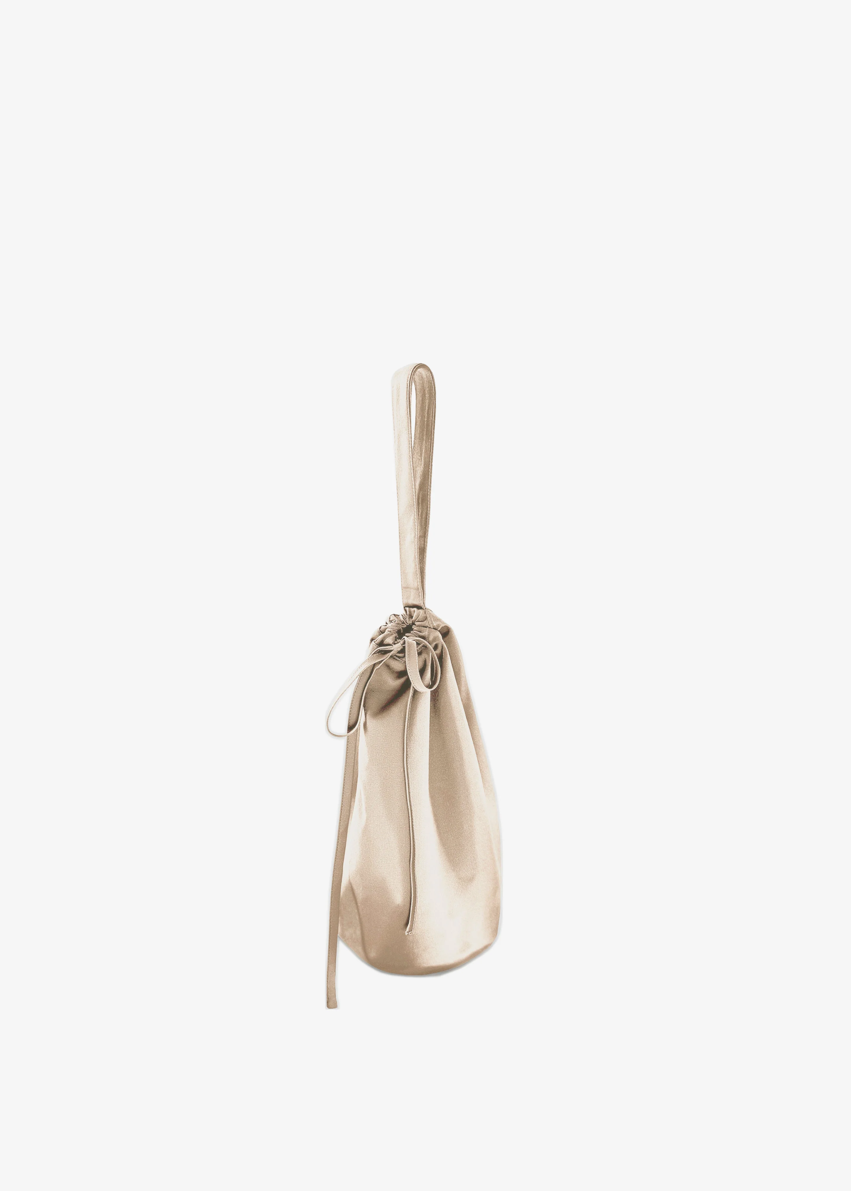 Nina Silk Bralette - Champagne - Image 7