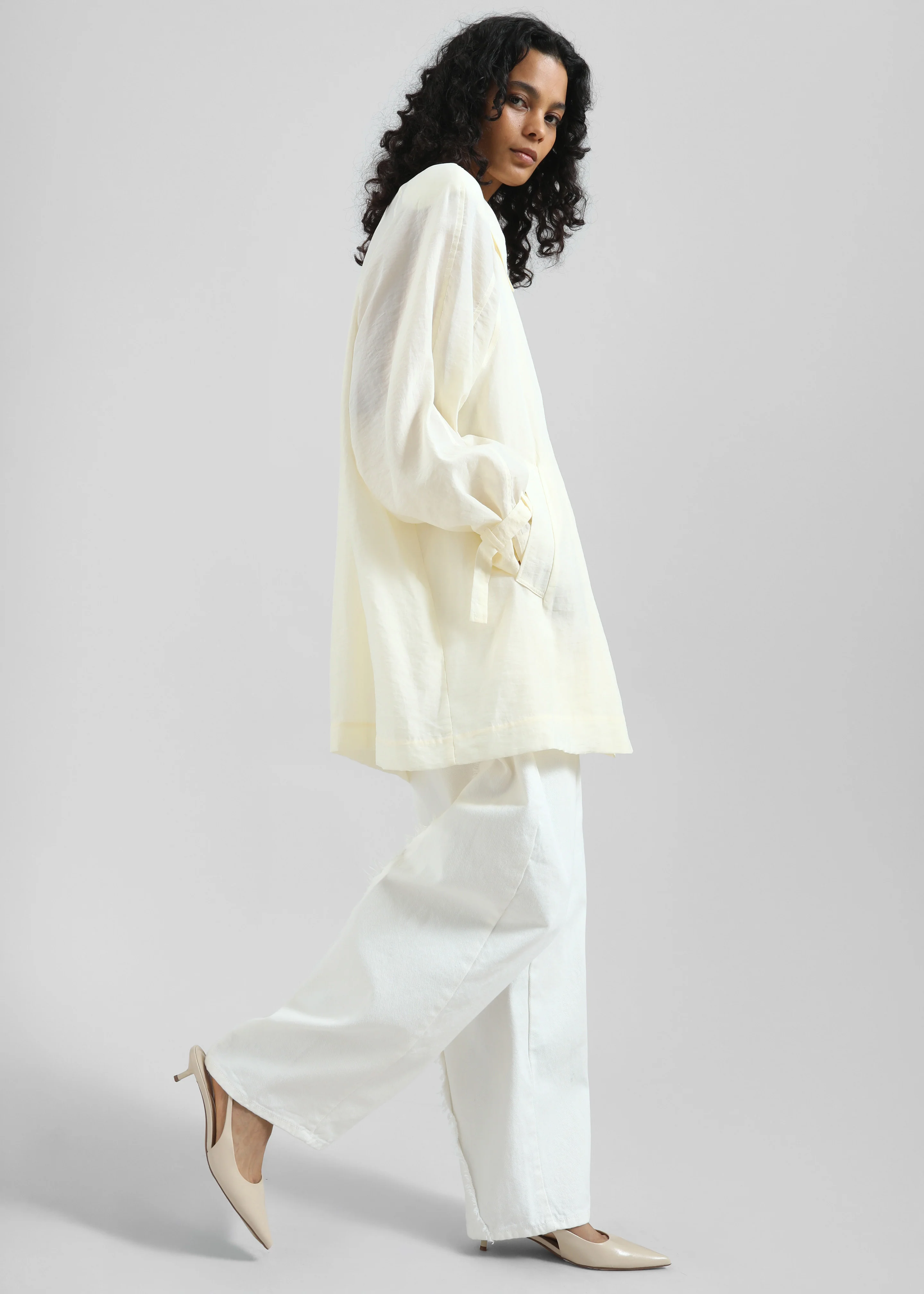 Noema Sheer Light Jacket - Ivory - Image 5