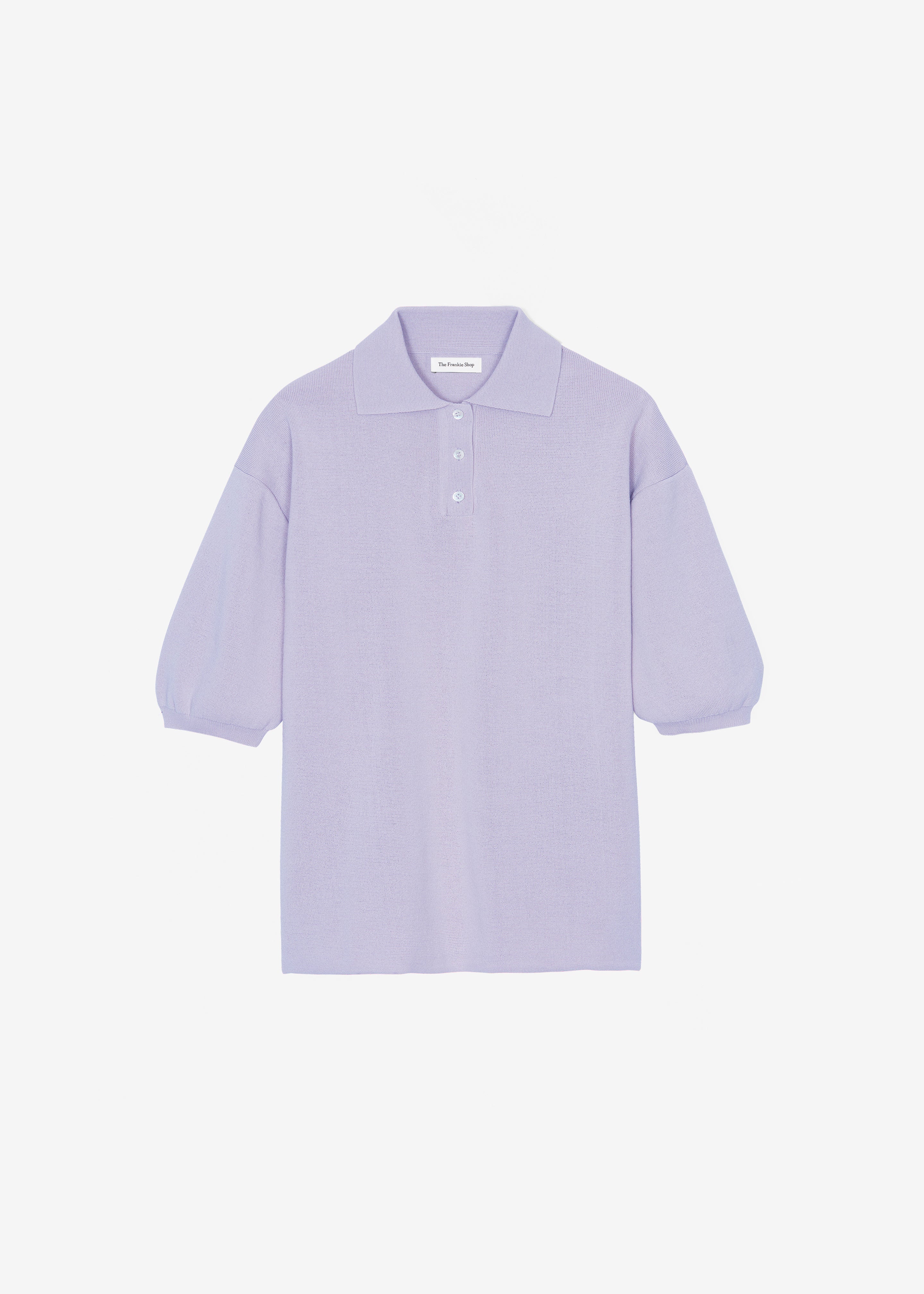Nola Knit Polo Top - Lavender - Image 13