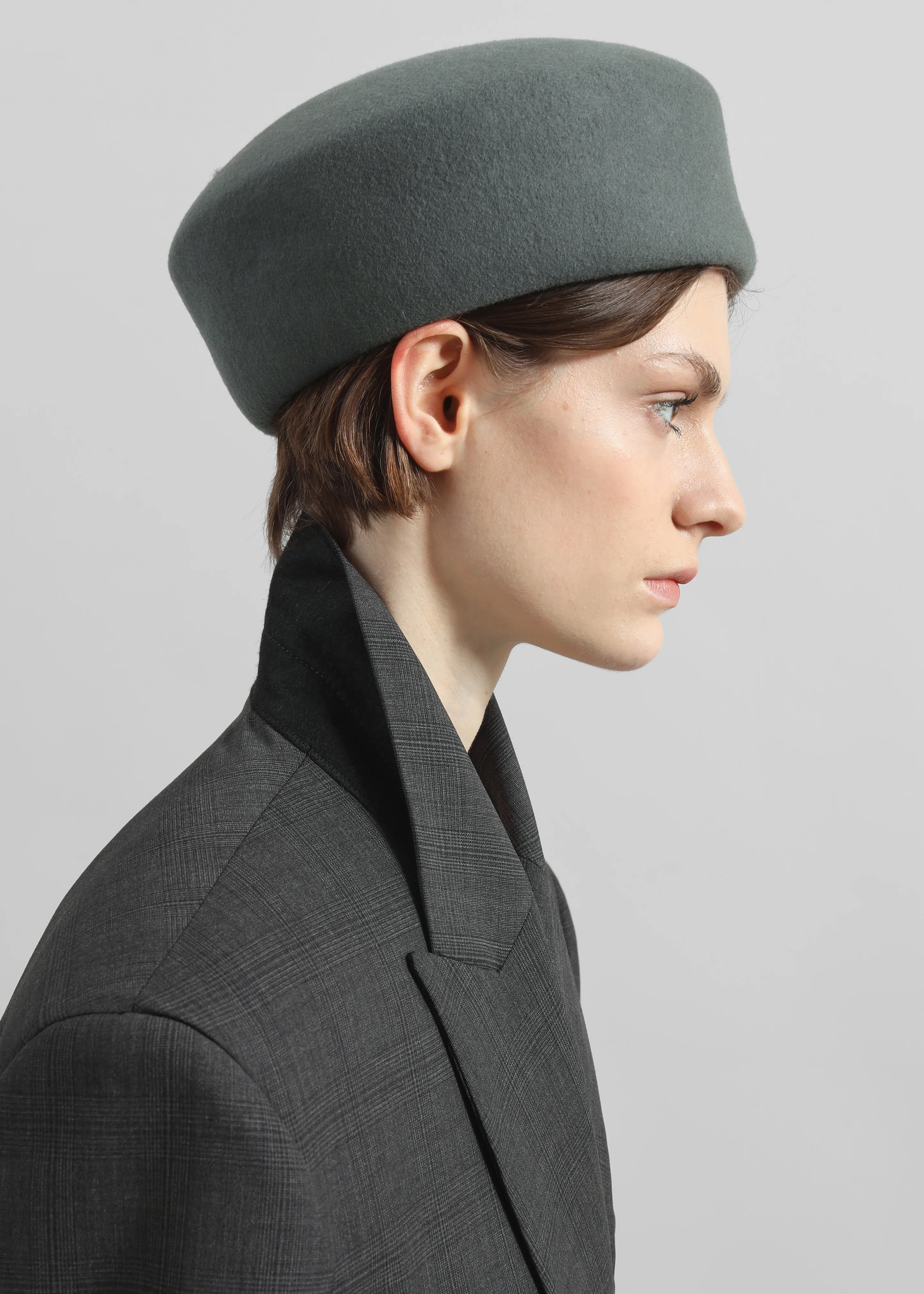Noxley Pillbox Hat - Grey - Image 3