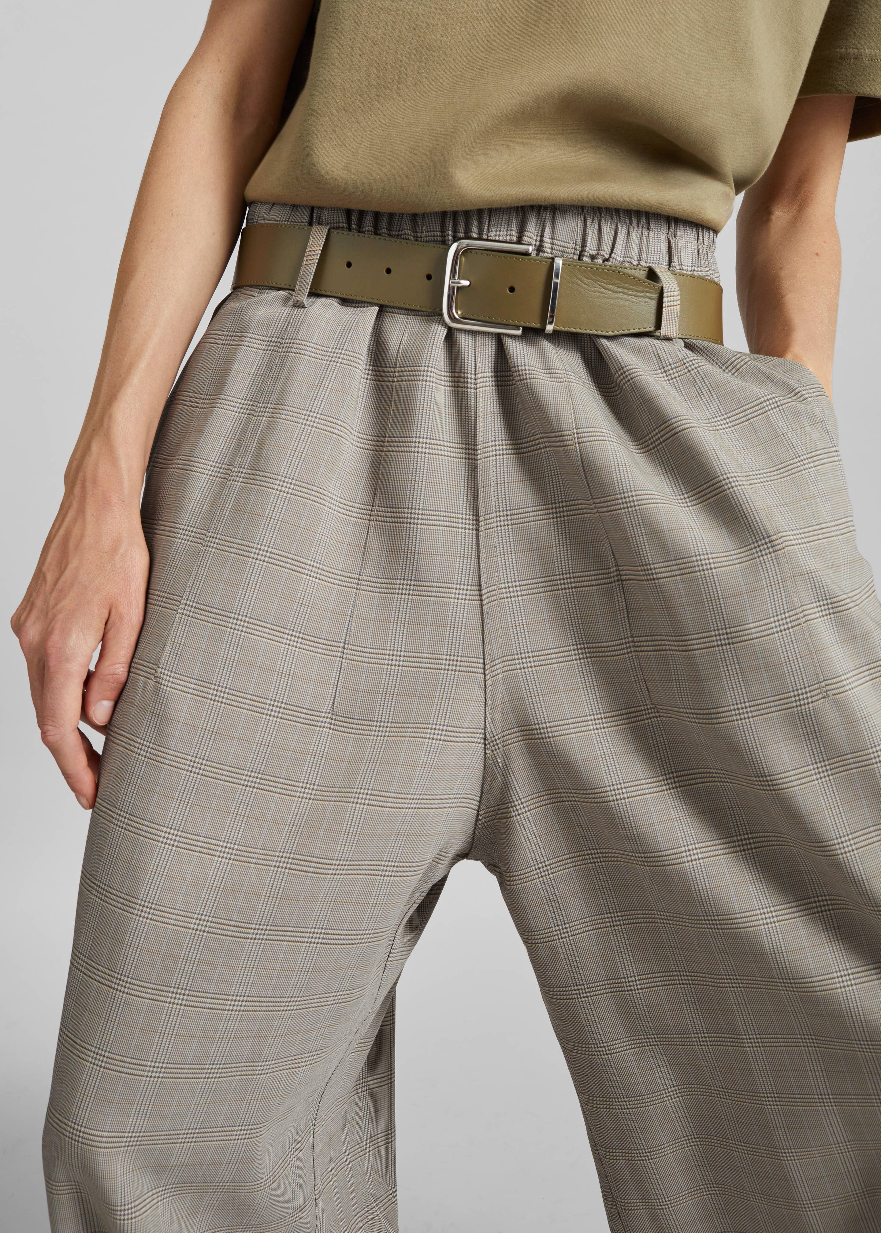 Oakdale Track Pants - Beige Glen Plaid - Image 2