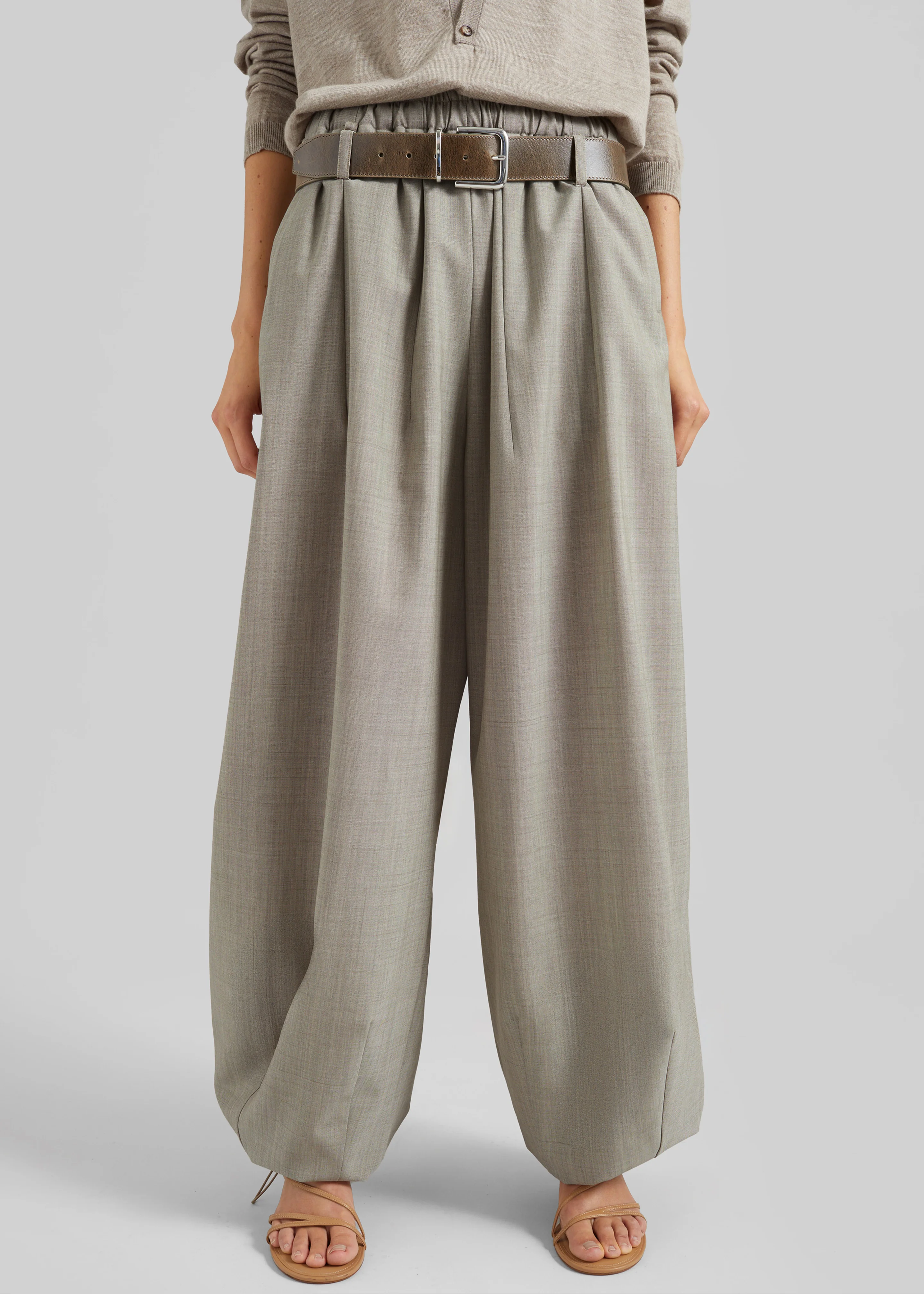 Oakdale Track Pants - Beige Melange - Image 3