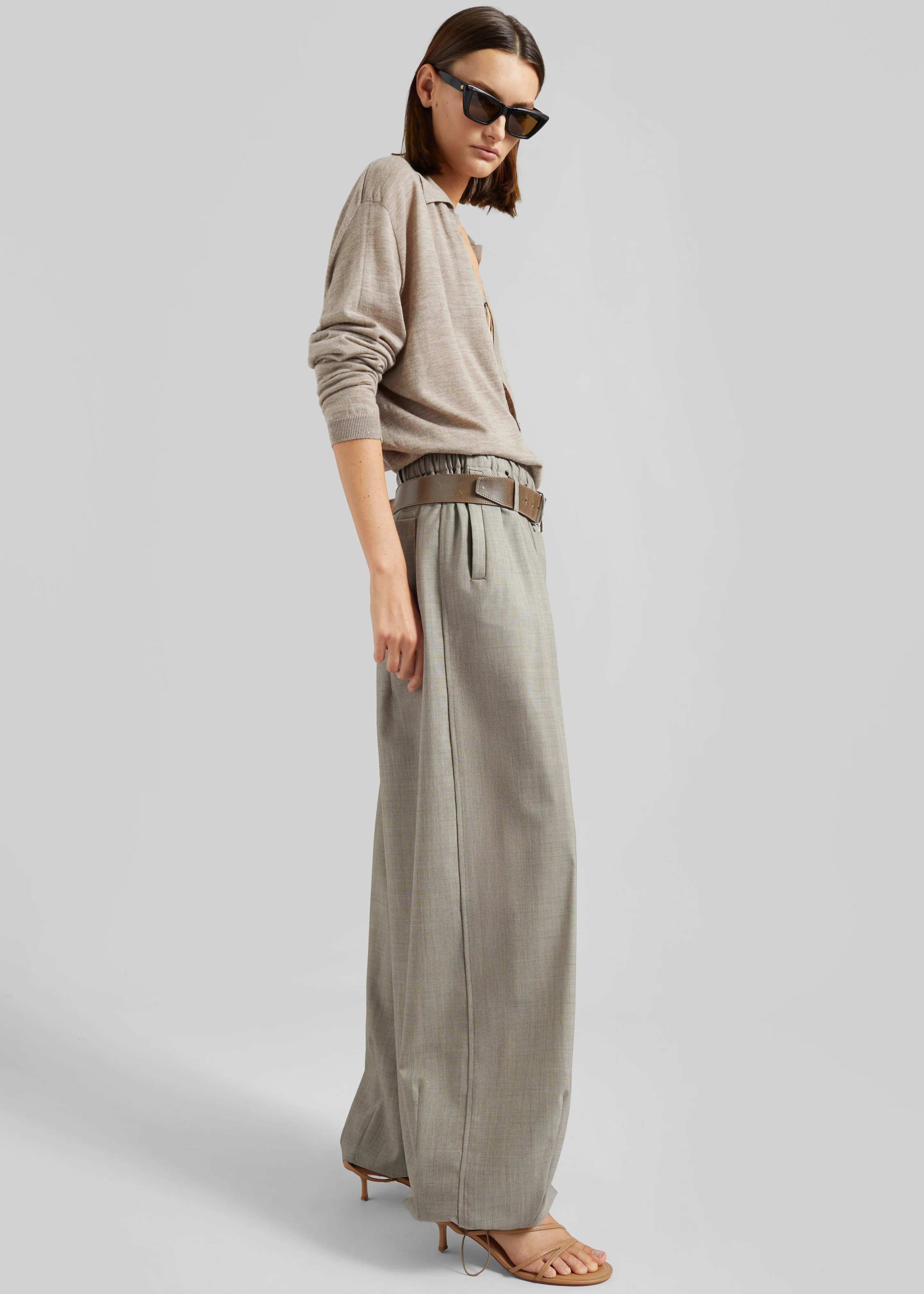 Oakdale Track Pants - Beige Melange - Image 7