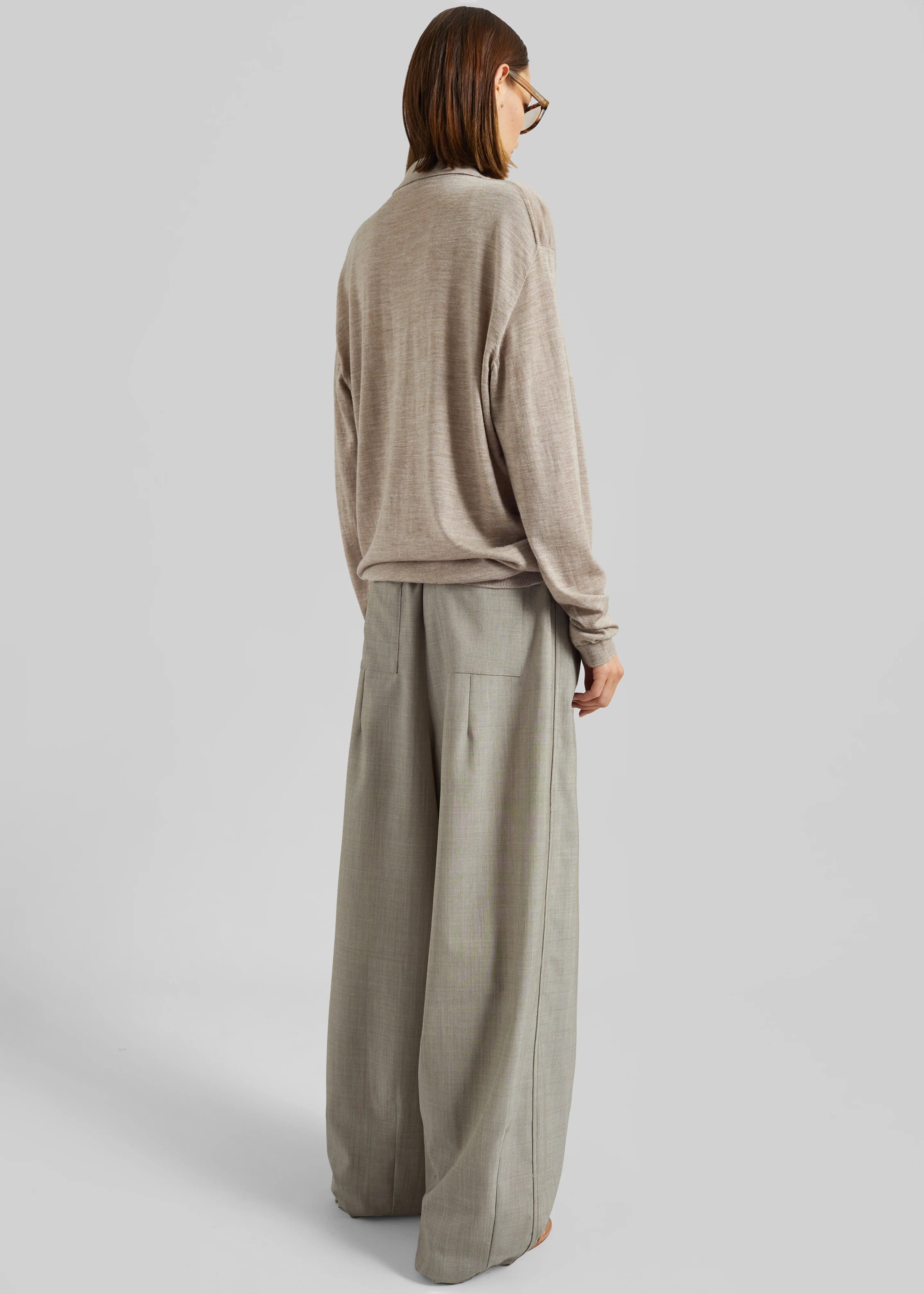 Oakdale Track Pants - Beige Melange - Image 8