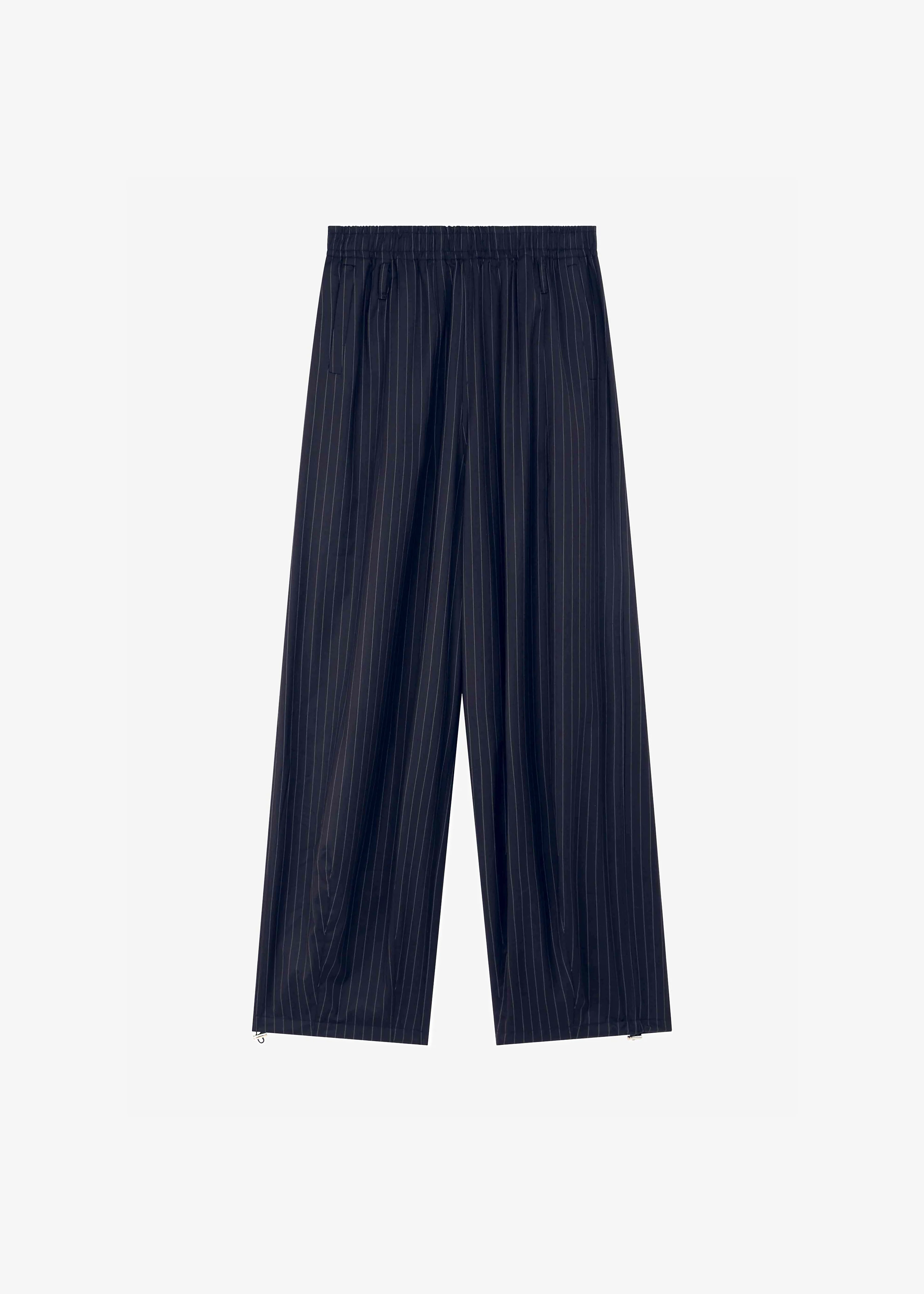 Oakdale Track Pants - Navy/White Pinstripe - Image 8
