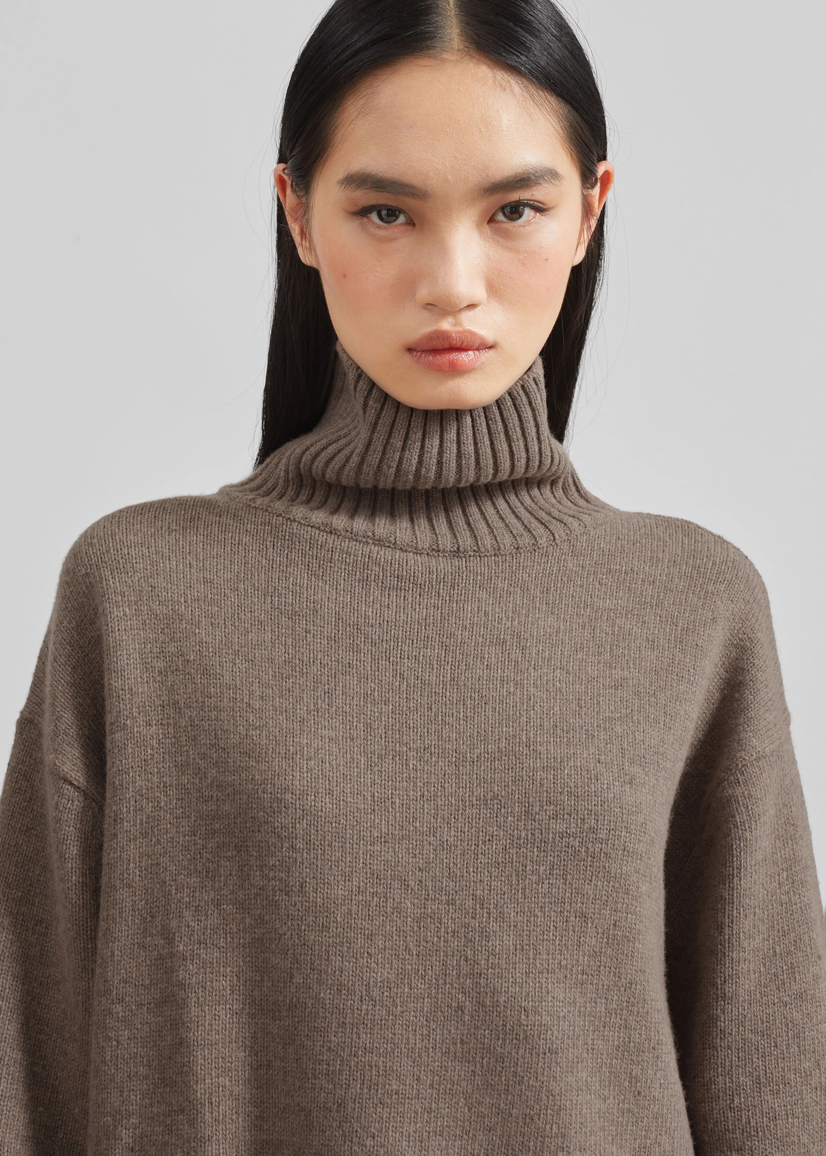 Odense Turtleneck Sweater - Brown - Image 2
