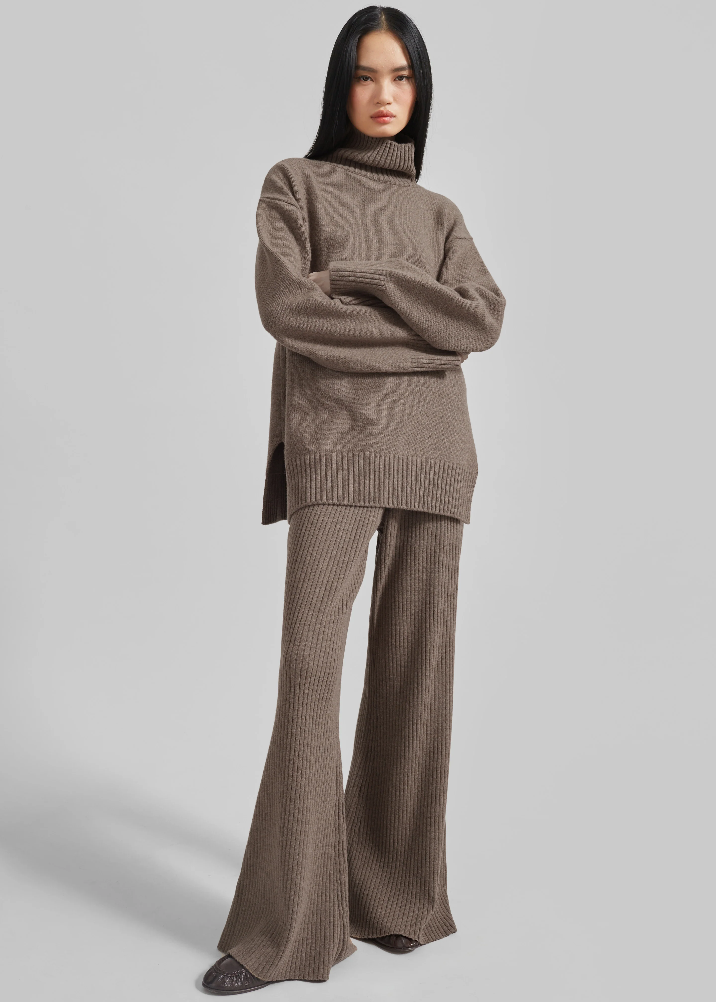 Odense Turtleneck Sweater - Brown - Image 6
