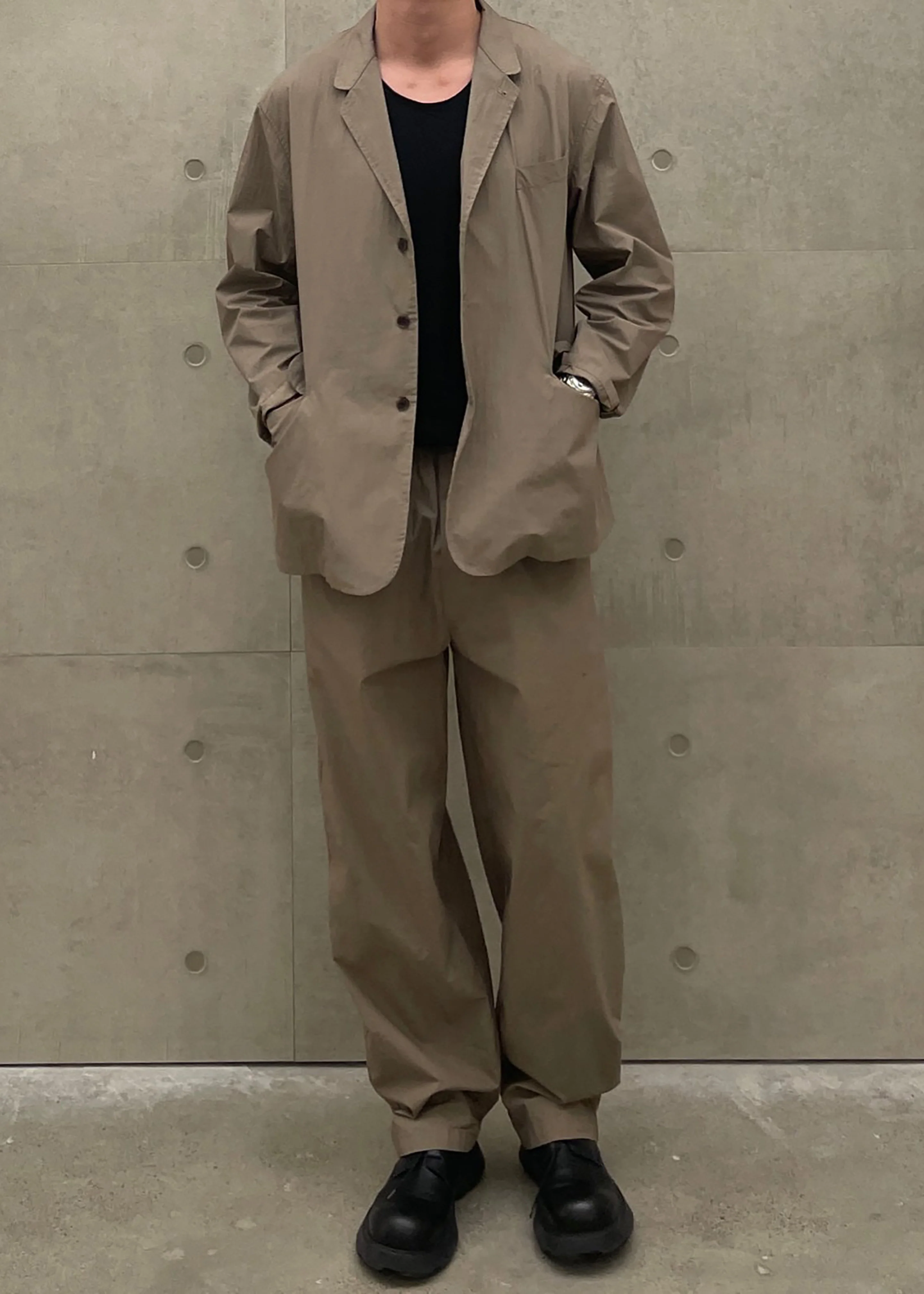 Ohio Crinkled Poplin Pants - Taupe - Image 6