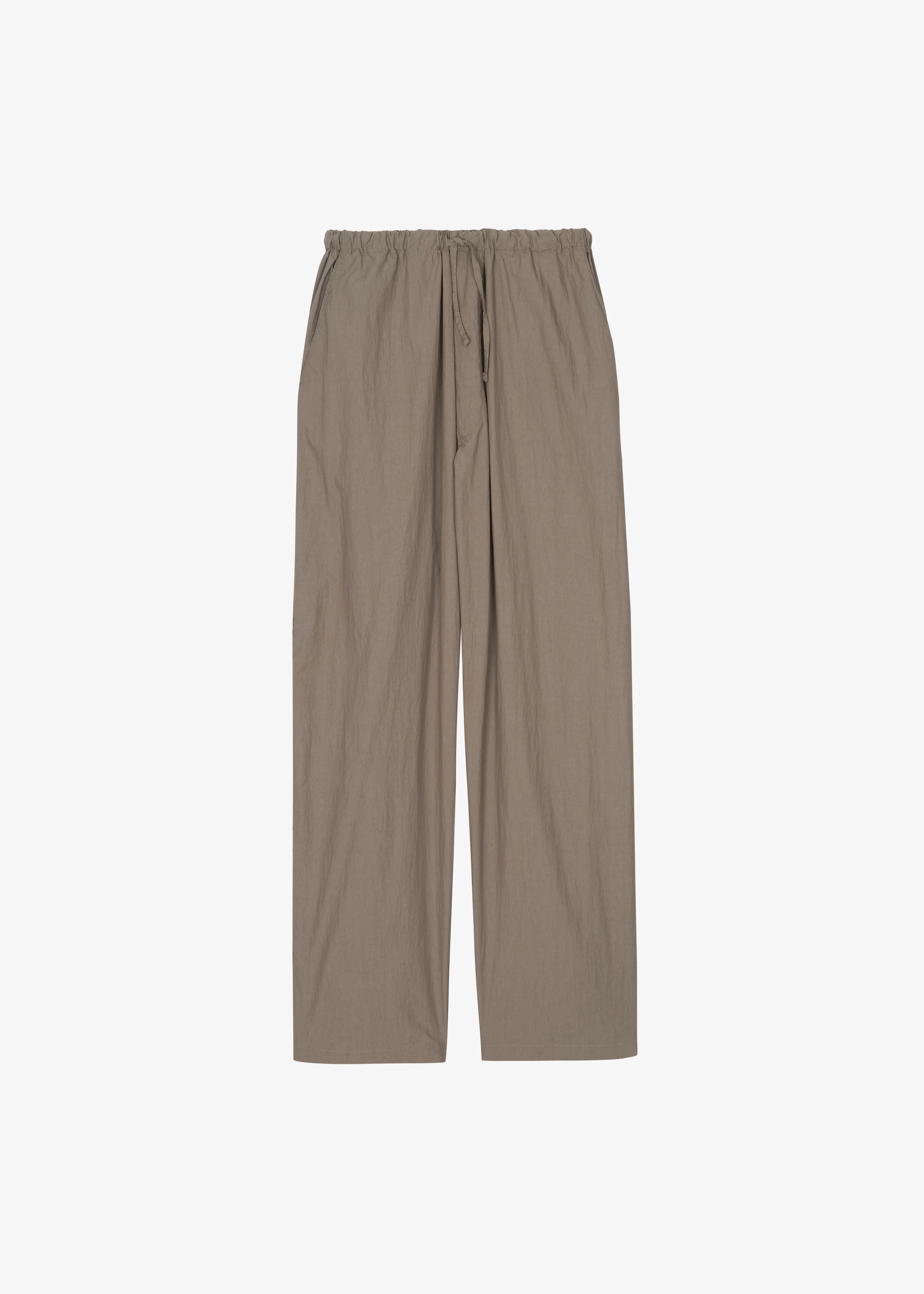 Ohio Crinkled Poplin Pants - Taupe - Image 9